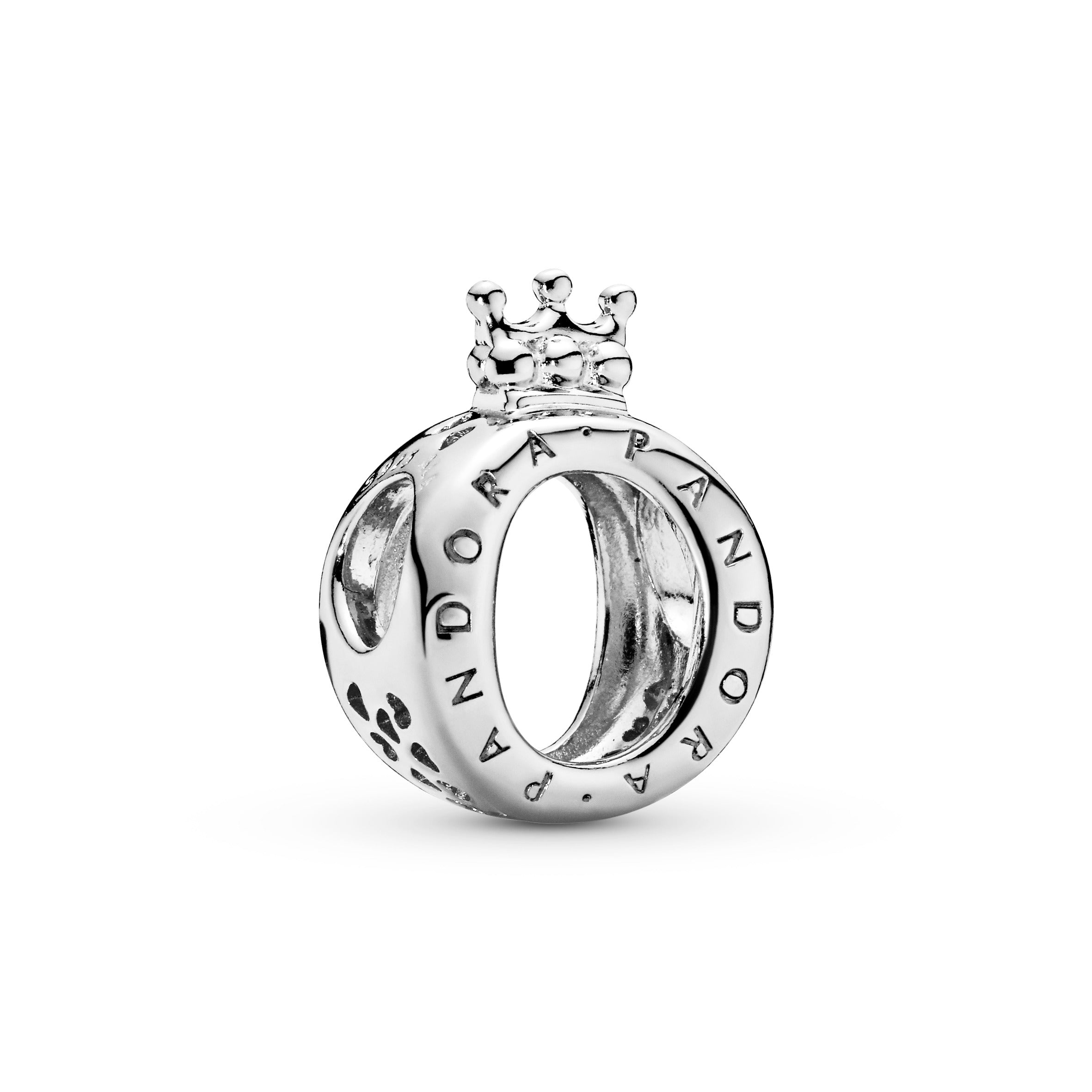 PANDORA Crown O Logo Charm Sterling Silver Charms Bracelet Charm Jewelry Gift