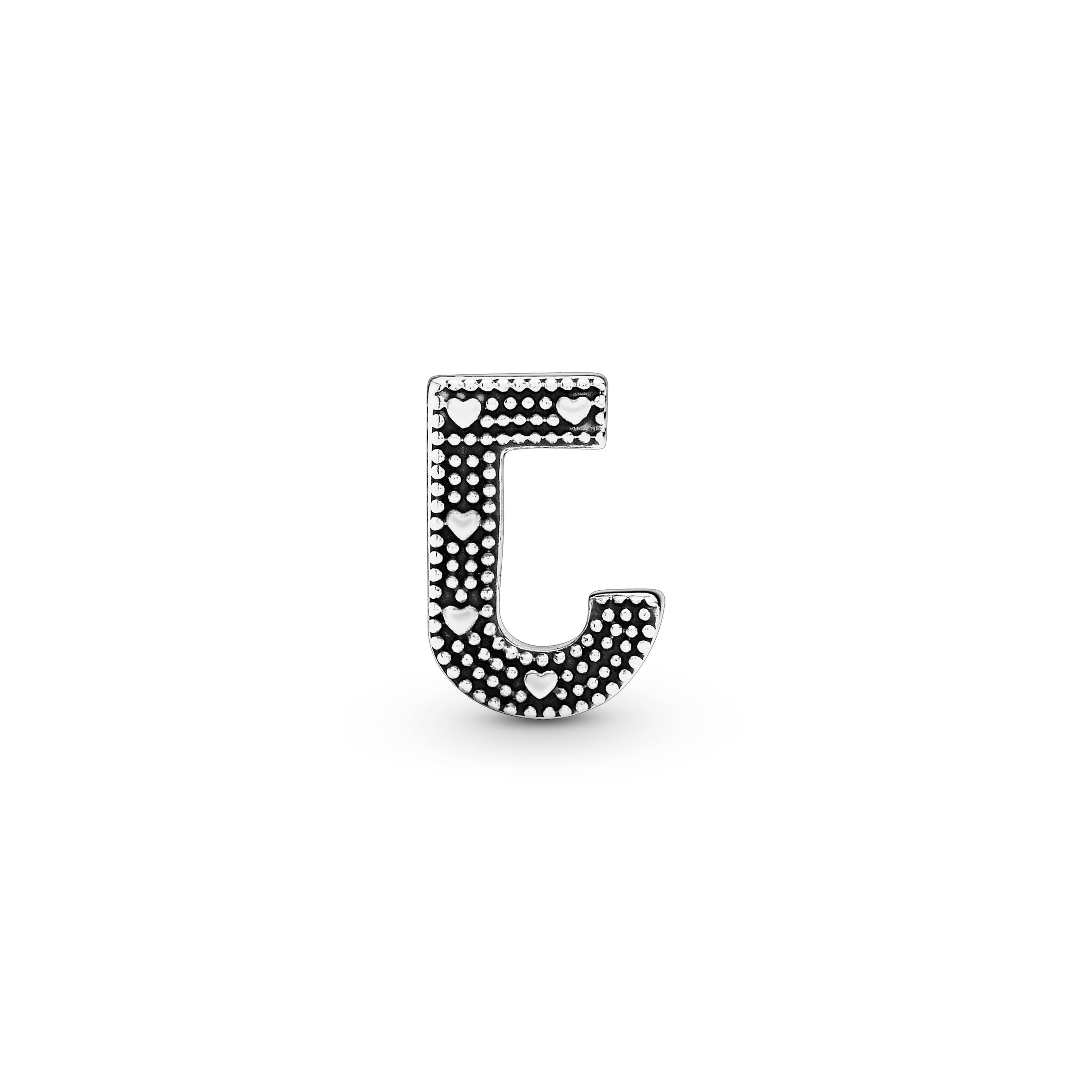 PANDORA Letter J Alphabet Charm Sterling Silver Charms Bracelet Charm Jewelry Gift