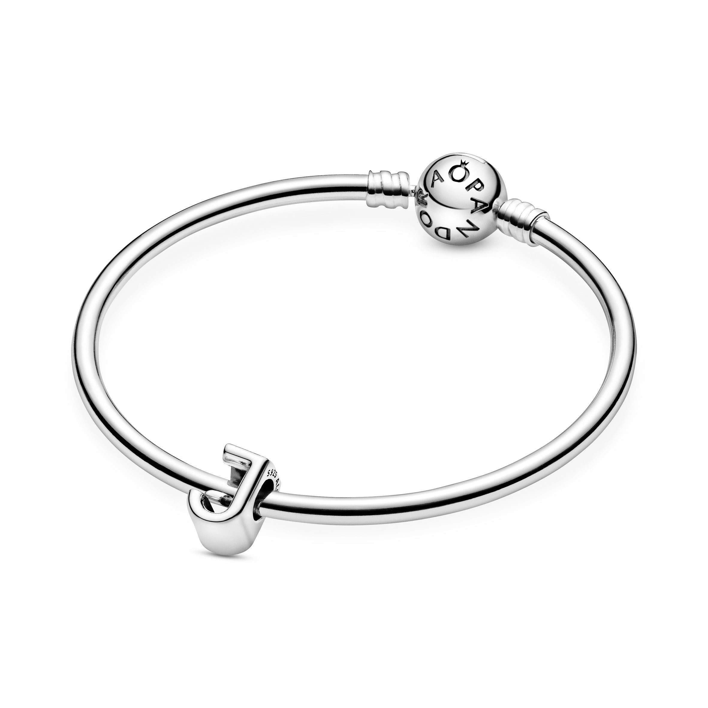 PANDORA Letter J Alphabet Charm Sterling Silver Charms Bracelet Charm Jewelry Gift