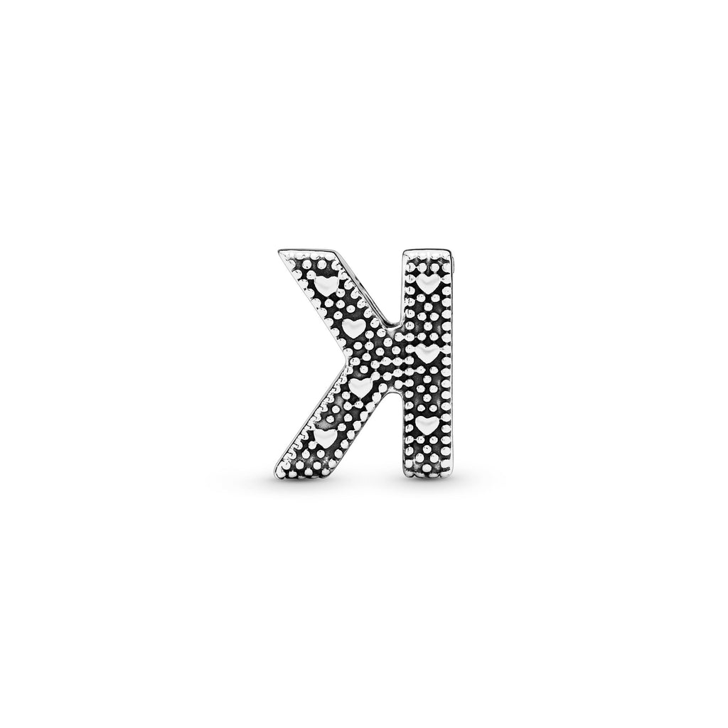 PANDORA Letter K Alphabet Charm Sterling Silver Charms Bracelet Charm Jewelry Gift