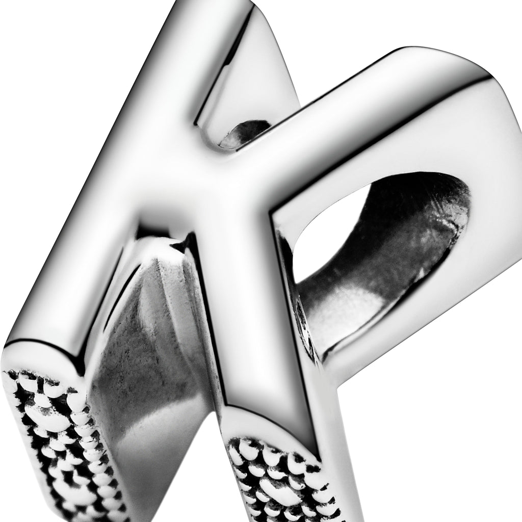 PANDORA Letter K Alphabet Charm Sterling Silver Charms Bracelet Charm Jewelry Gift