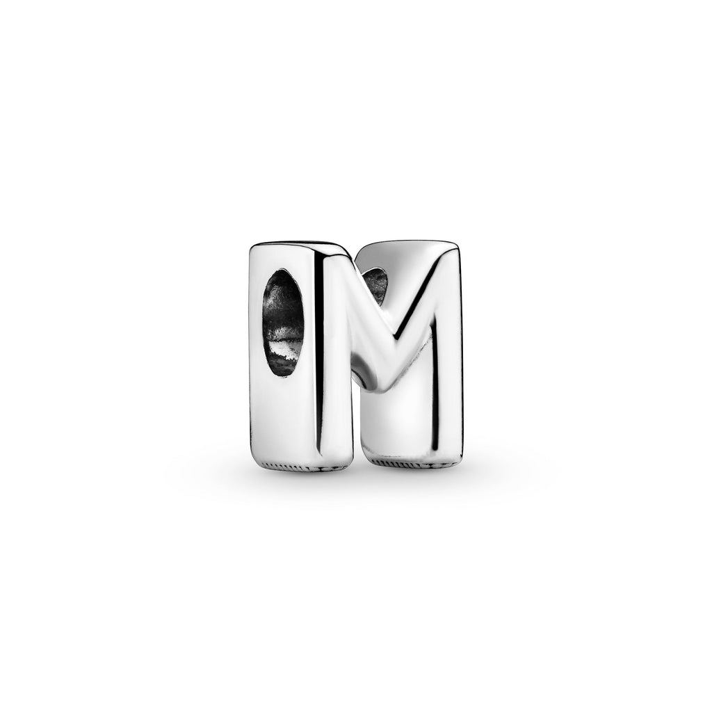PANDORA Letter M Alphabet Charm Sterling Silver Charms Bracelet Charm Jewelry Gift