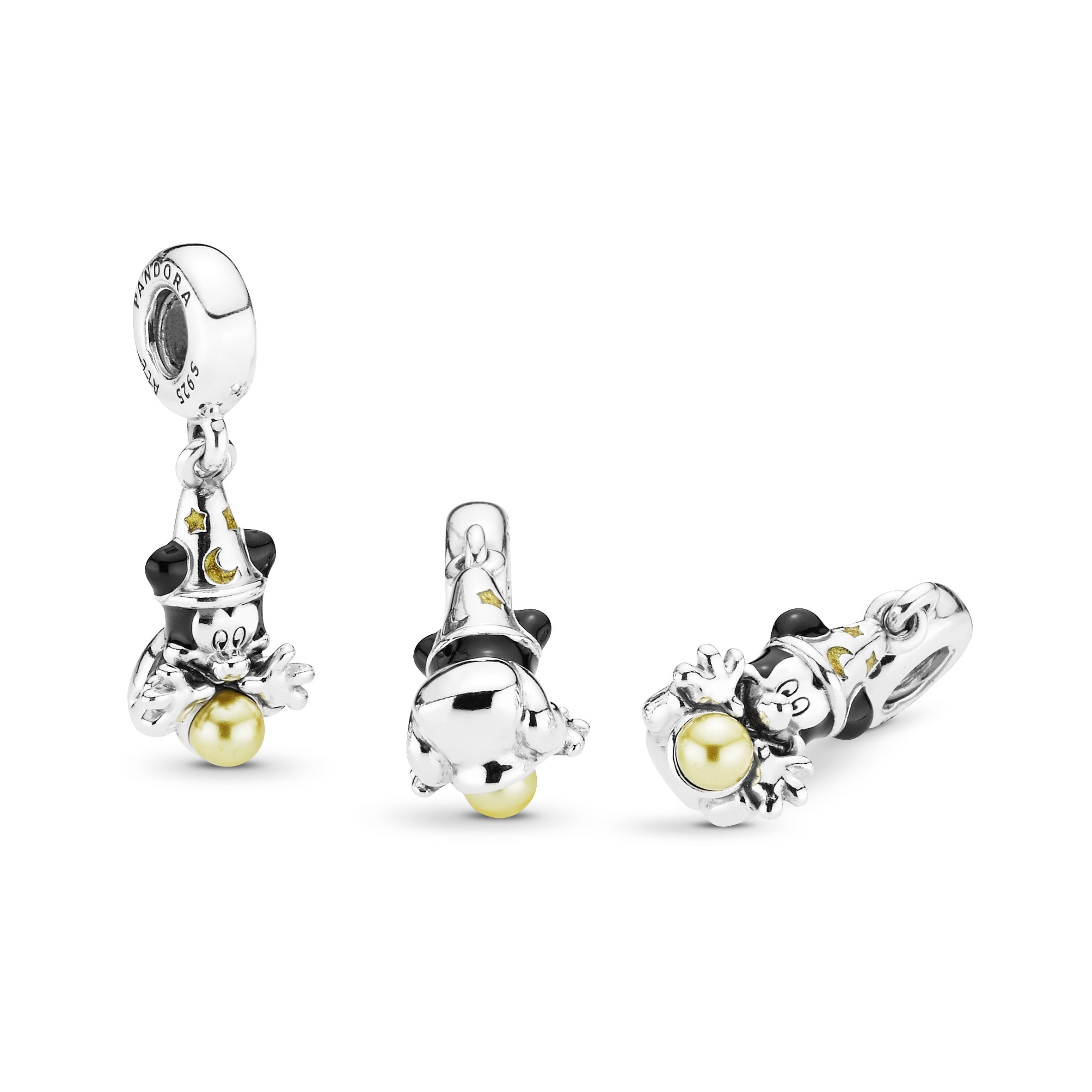 PANDORA Disney Fantasia Sorcerer Mickey Mouse Dangle Charm Disney X PANDORA Charms Bracelet Charm Jewelry Gift