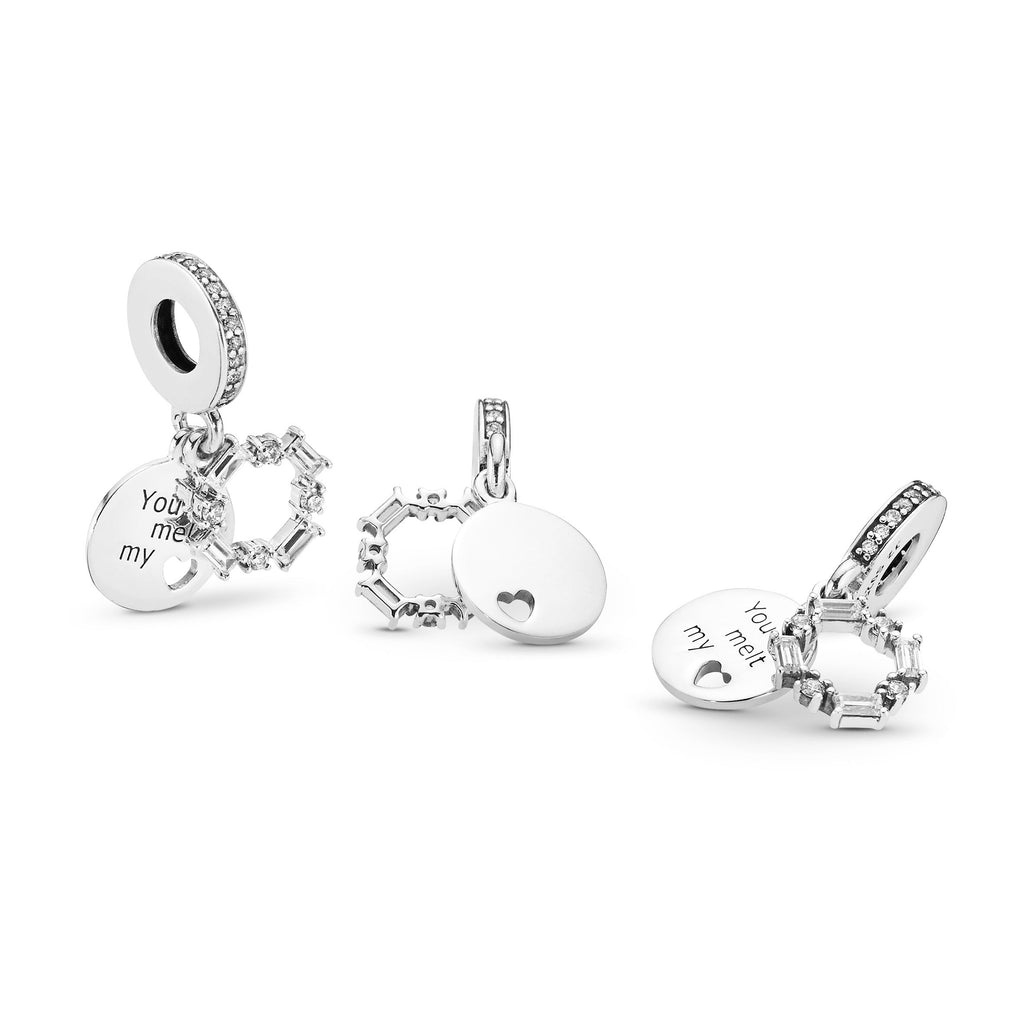 PANDORA You Melt My Heart Dangle Charm Charms Bracelet Charm Jewelry Gift
