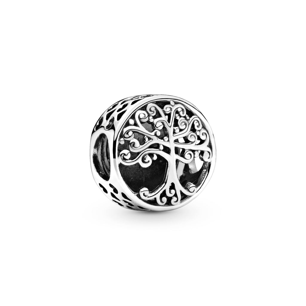 PANDORA Openwork Family Roots Charm Sterling Silver Charms Bracelet Charm Jewelry Gift