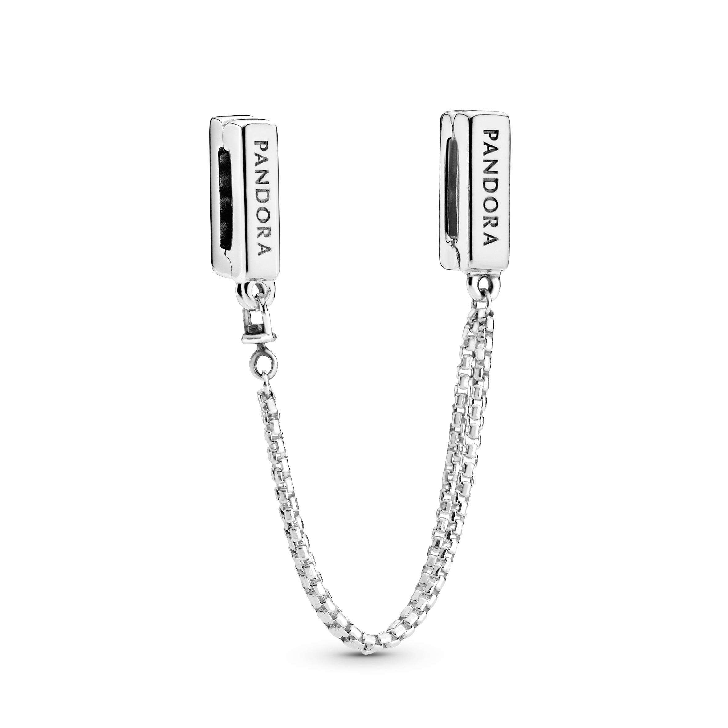 PANDORA Safety Chain Clip Charm Sterling Silver Charms Bracelet Charm Jewelry Gift