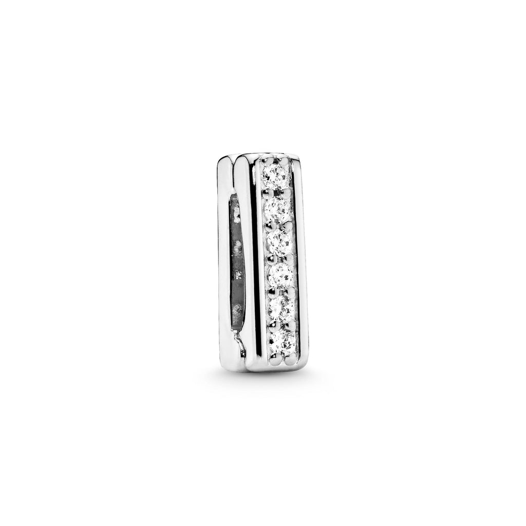 PANDORA Sparkling Clip Charm Cubic Zirconia Silver Charms Bracelet Charm Jewelry Gift