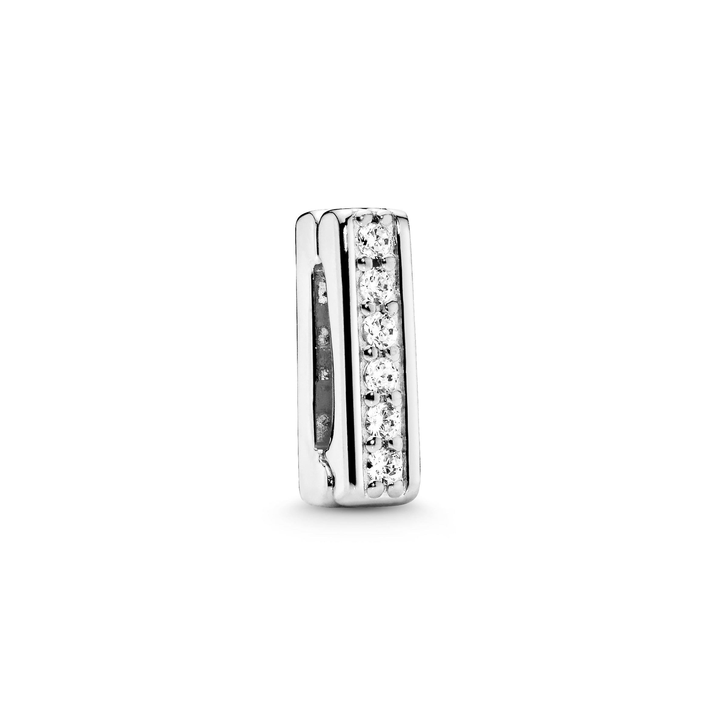 PANDORA Sparkling Clip Charm Cubic Zirconia Silver Charms Bracelet Charm Jewelry Gift