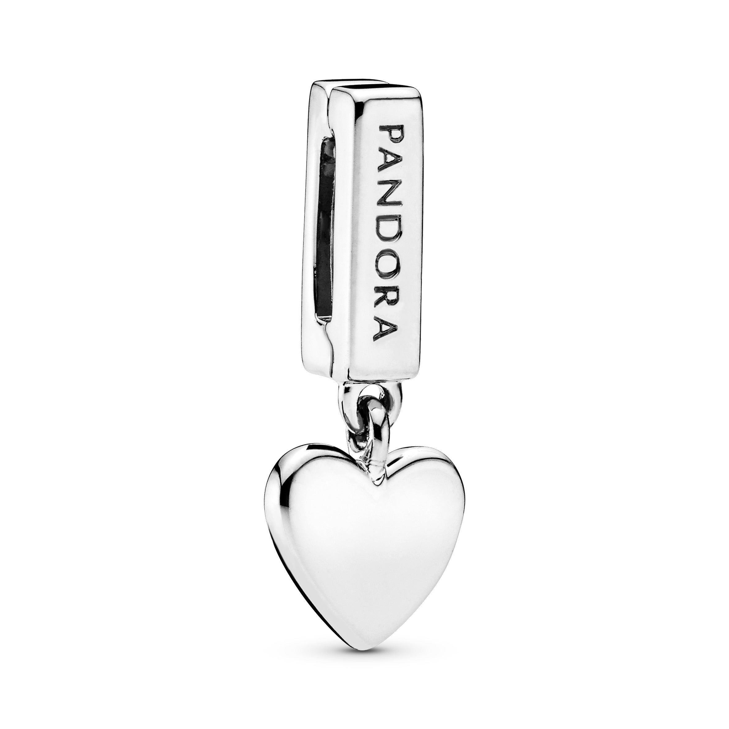 PANDORA Reflexions Heart Dangle Clip Charm Sterling Silver Charms Bracelet Charm Jewelry Gift