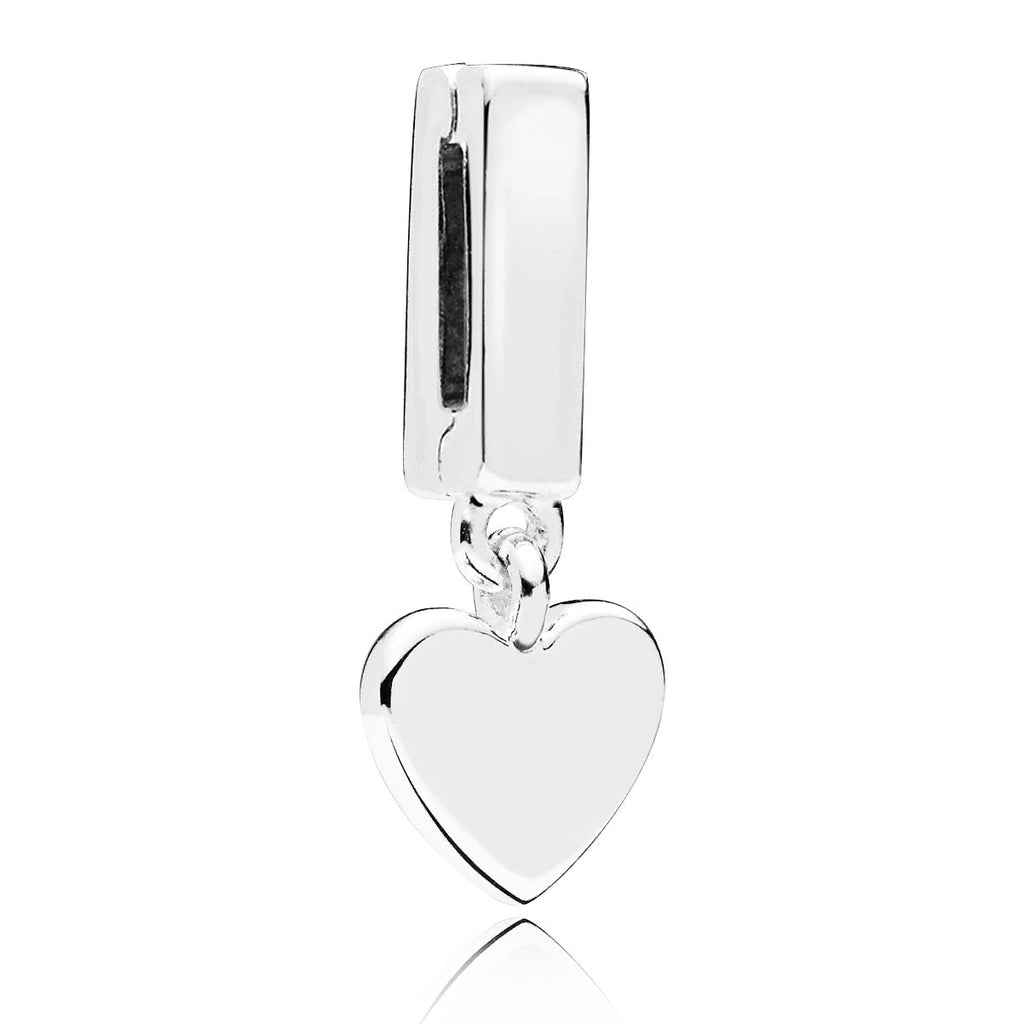 PANDORA Reflexions Heart Dangle Clip Charm Sterling Silver Charms Bracelet Charm Jewelry Gift