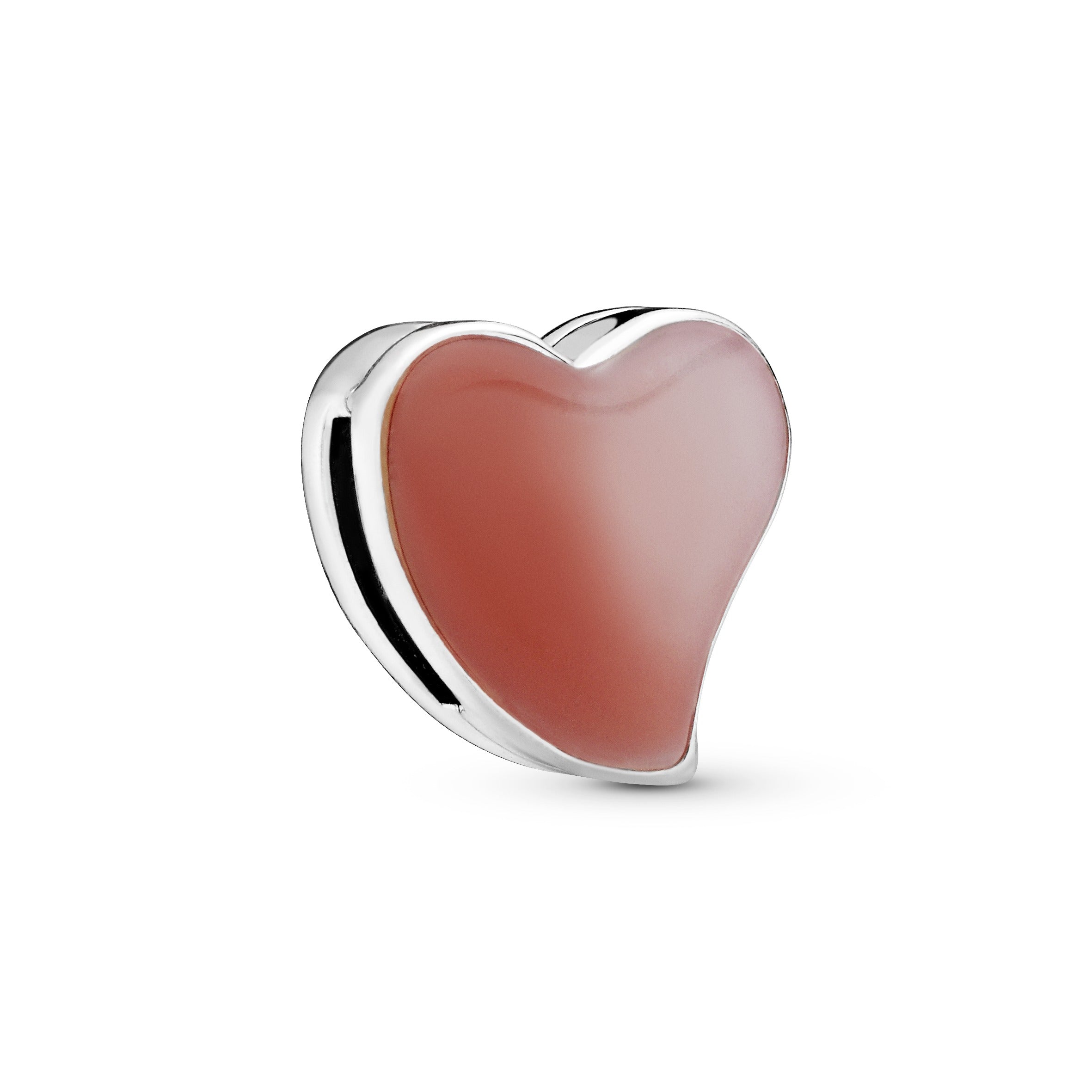 PANDORA Asymmetrical Heart Clip Charm Enamel Charms Bracelet Charm Jewelry Gift