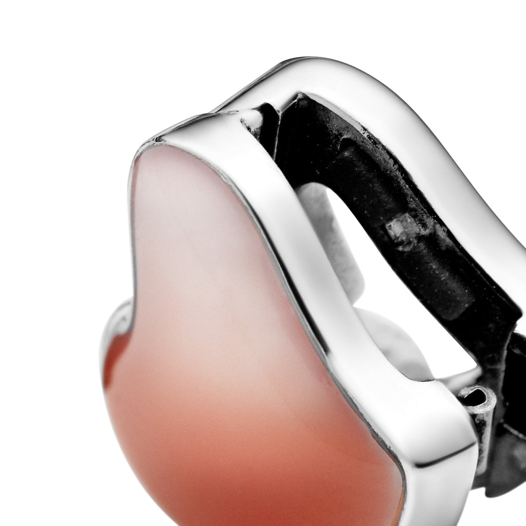 PANDORA Asymmetrical Heart Clip Charm Enamel Charms Bracelet Charm Jewelry Gift