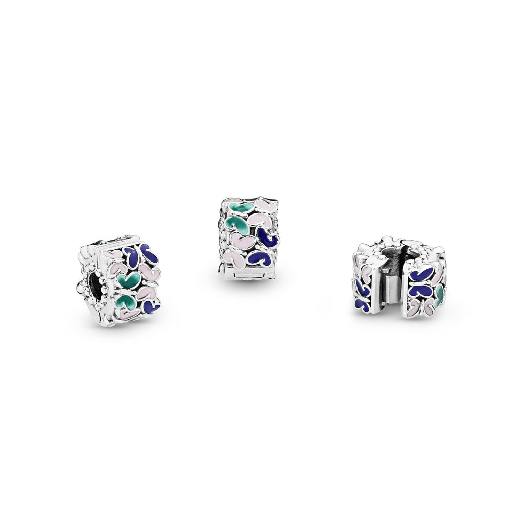 PANDORA Butterflies Clip Charm Sterling Silver Charms Bracelet Charm Jewelry Gift