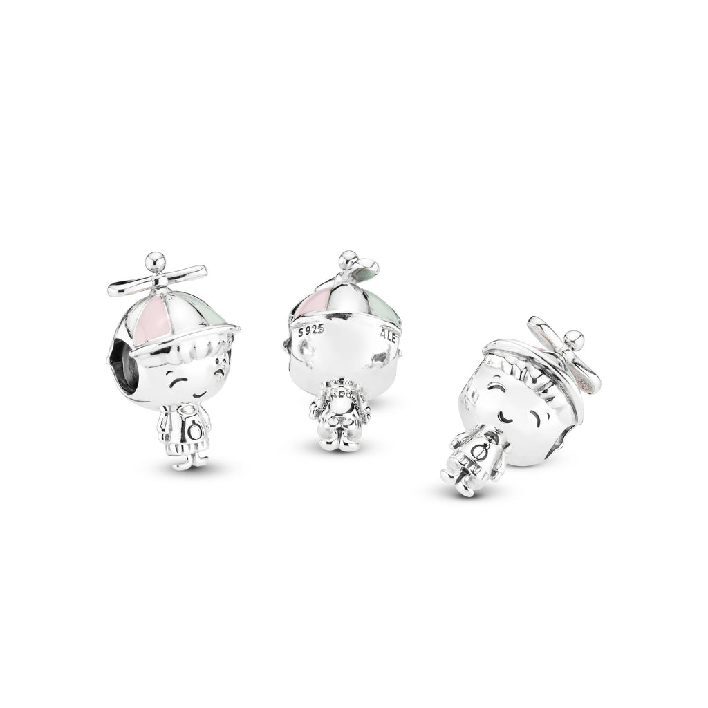 PANDORA Little Boy Charm Enamel Charms Bracelet Charm Jewelry Gift