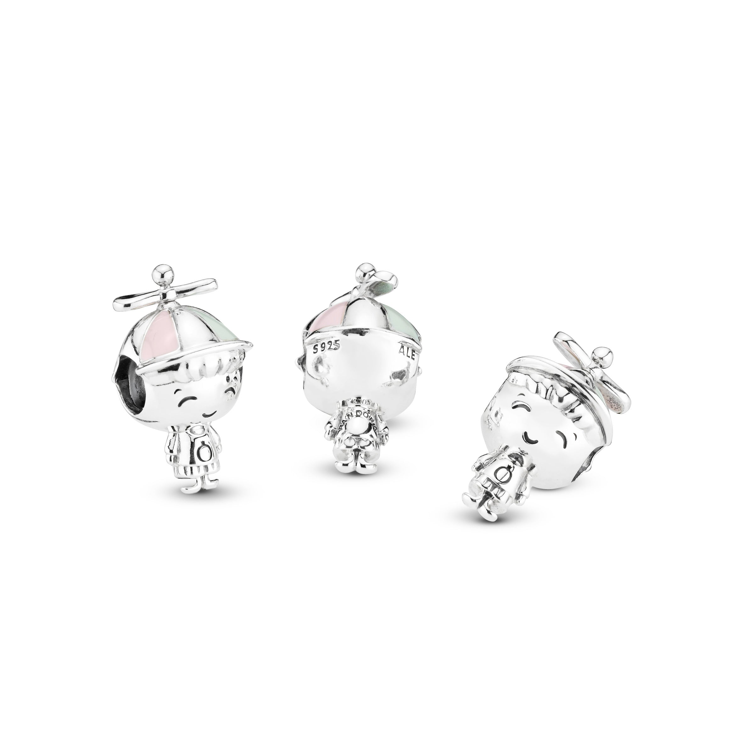 PANDORA Little Boy Charm Enamel Charms Bracelet Charm Jewelry Gift