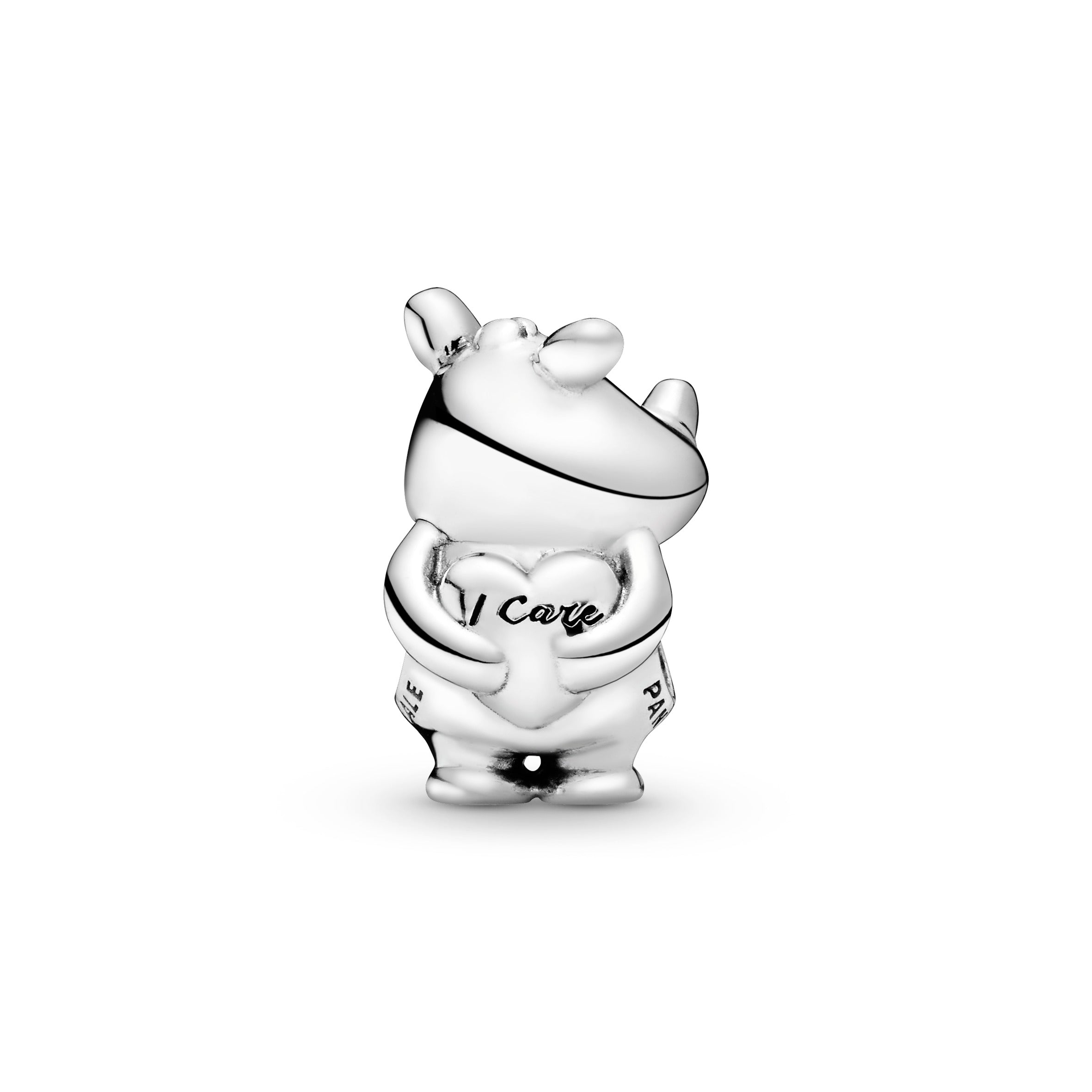 PANDORA Rino The Rhinoceros Charm Sterling Silver Charms Bracelet Charm Jewelry Gift