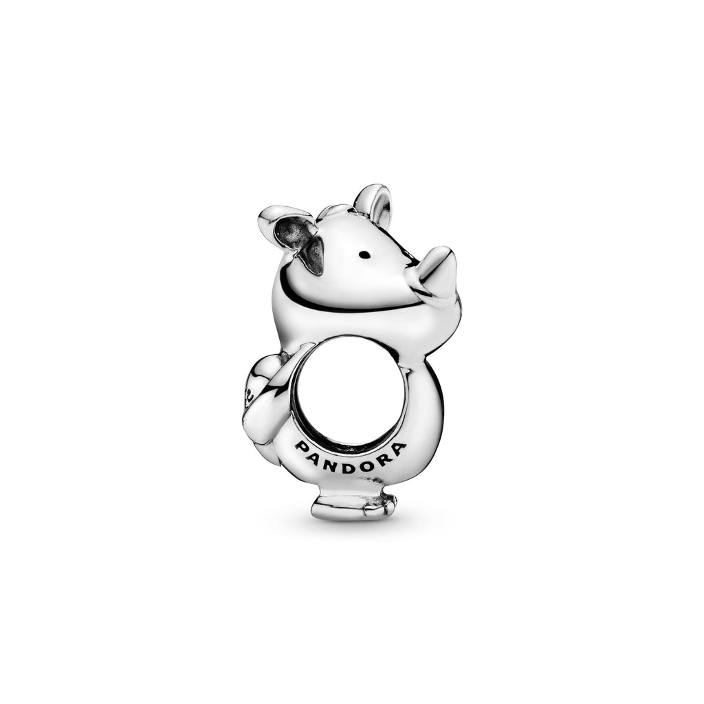 PANDORA Rino The Rhinoceros Charm Sterling Silver Charms Bracelet Charm Jewelry Gift