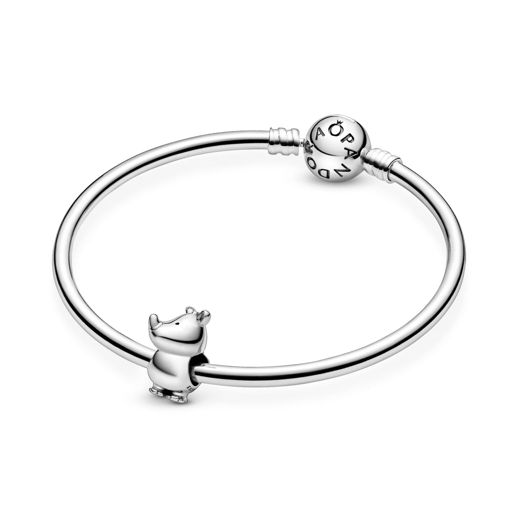 PANDORA Rino The Rhinoceros Charm Sterling Silver Charms Bracelet Charm Jewelry Gift