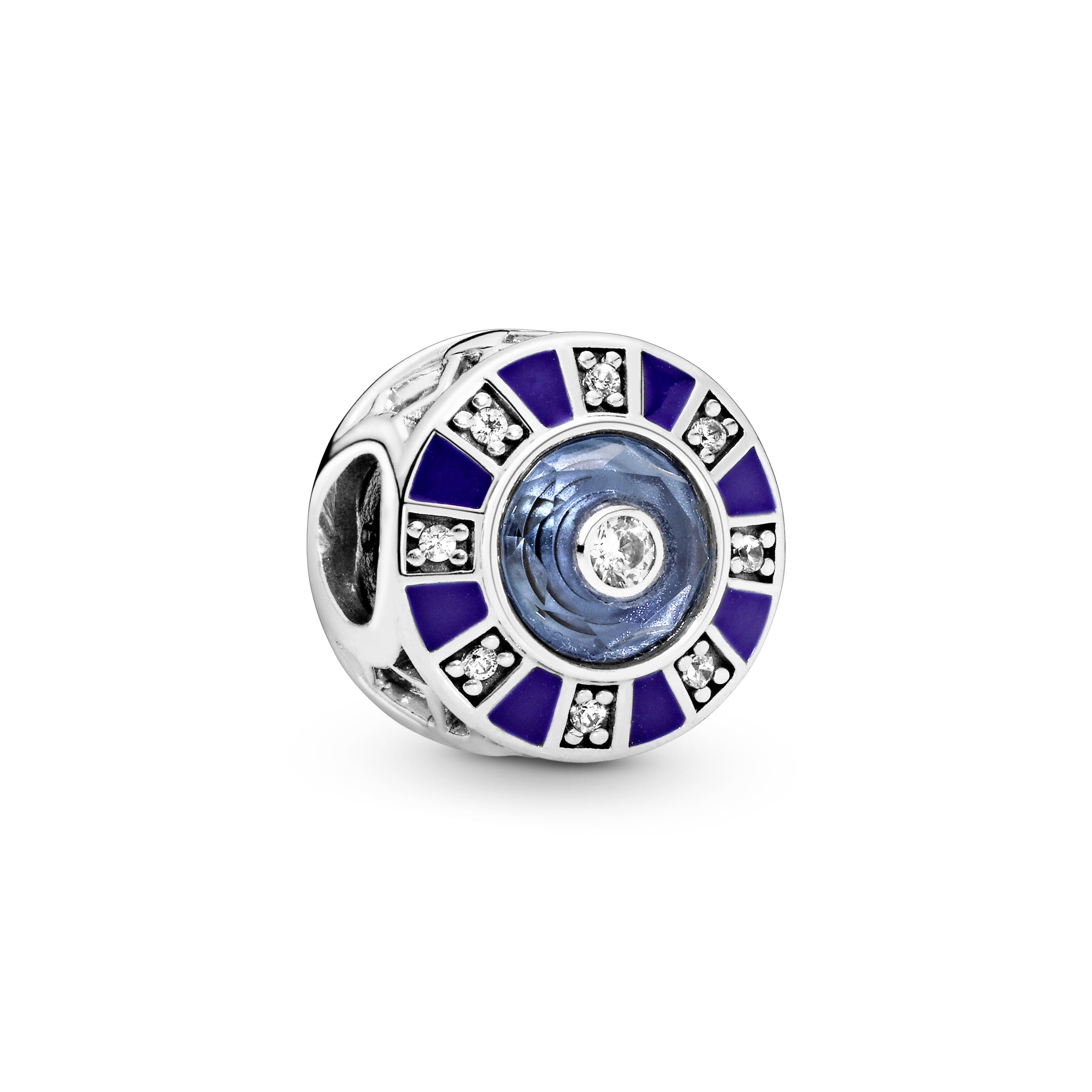 PANDORA Blue Mosaic Charm Cubic Zirconia Charms Bracelet Charm Jewelry Gift