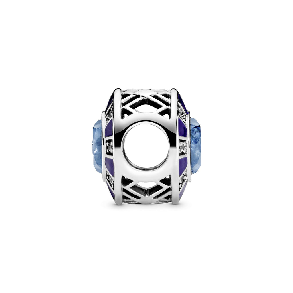 PANDORA Blue Mosaic Charm Cubic Zirconia Charms Bracelet Charm Jewelry Gift