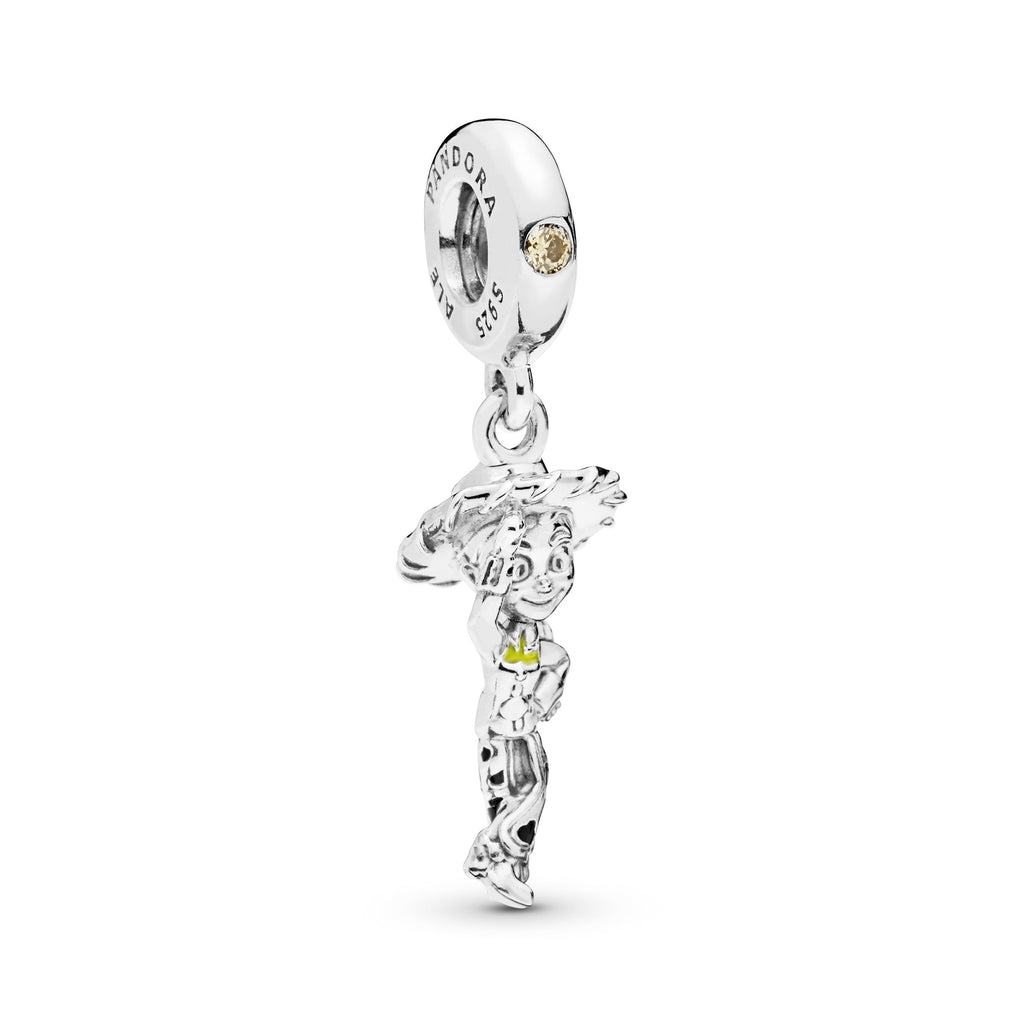 PANDORA Disney Pixar Toy Story Jessie Dangle Charm Cubic Zirconia Silver Charms Bracelet Charm Jewelry Gift