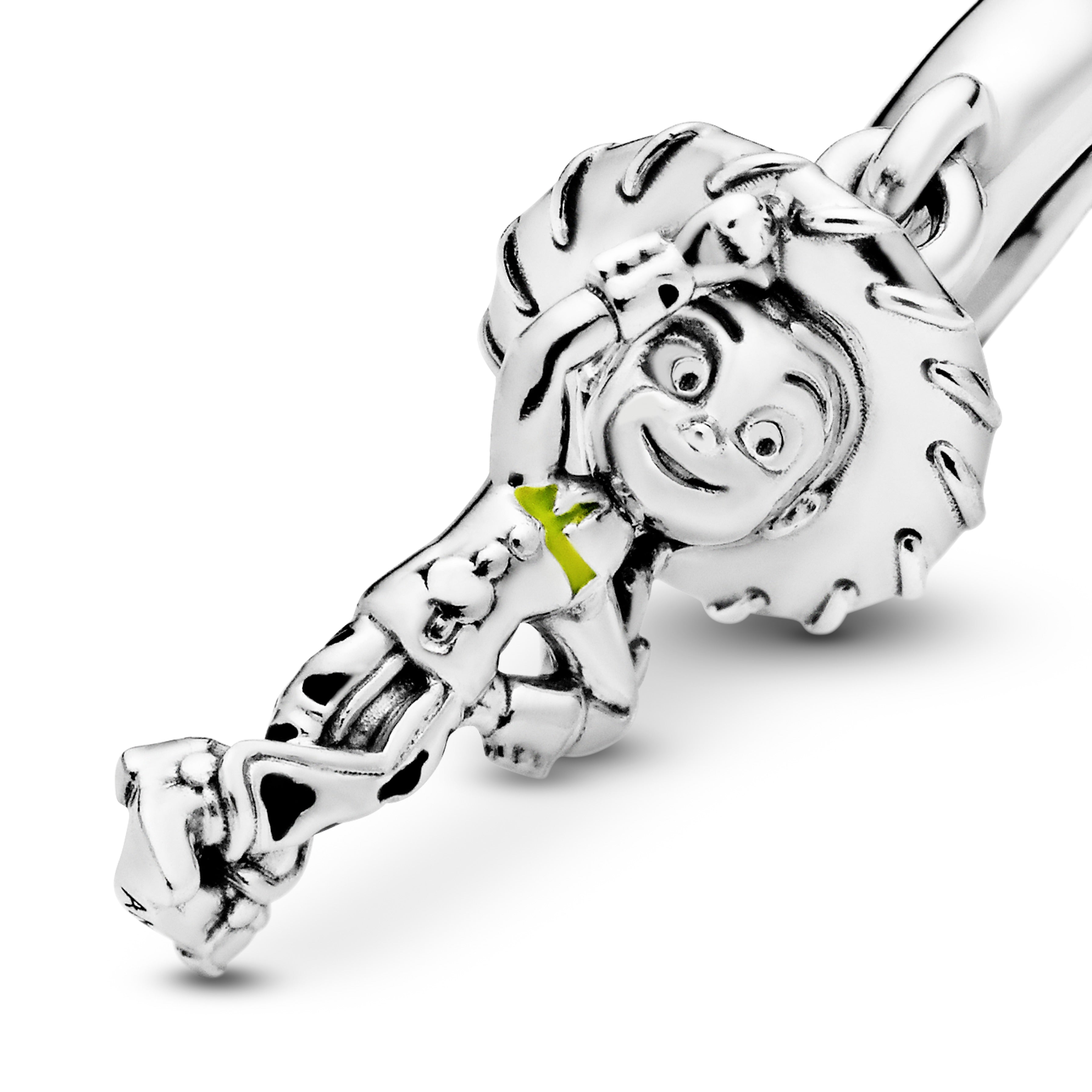 PANDORA Disney Pixar Toy Story Jessie Dangle Charm Cubic Zirconia Silver Charms Bracelet Charm Jewelry Gift