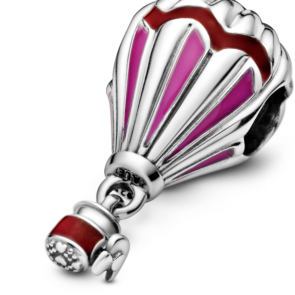 PANDORA Red Hot Air Balloon Travel Charm Enamel Charms Bracelet Charm Jewelry Gift