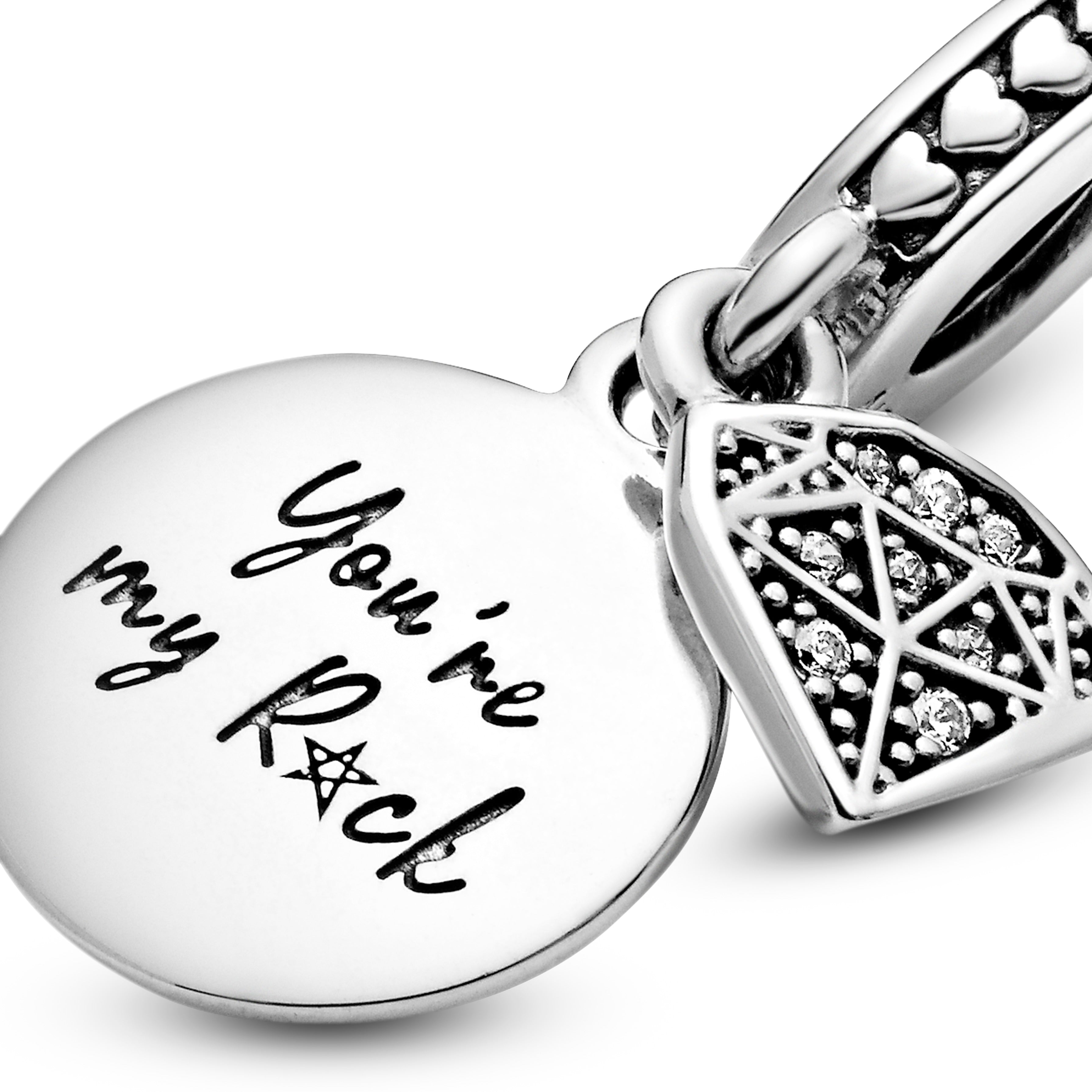 PANDORA My Rock Dangle Charm Nature Charms Bracelet Charm Jewelry Gift