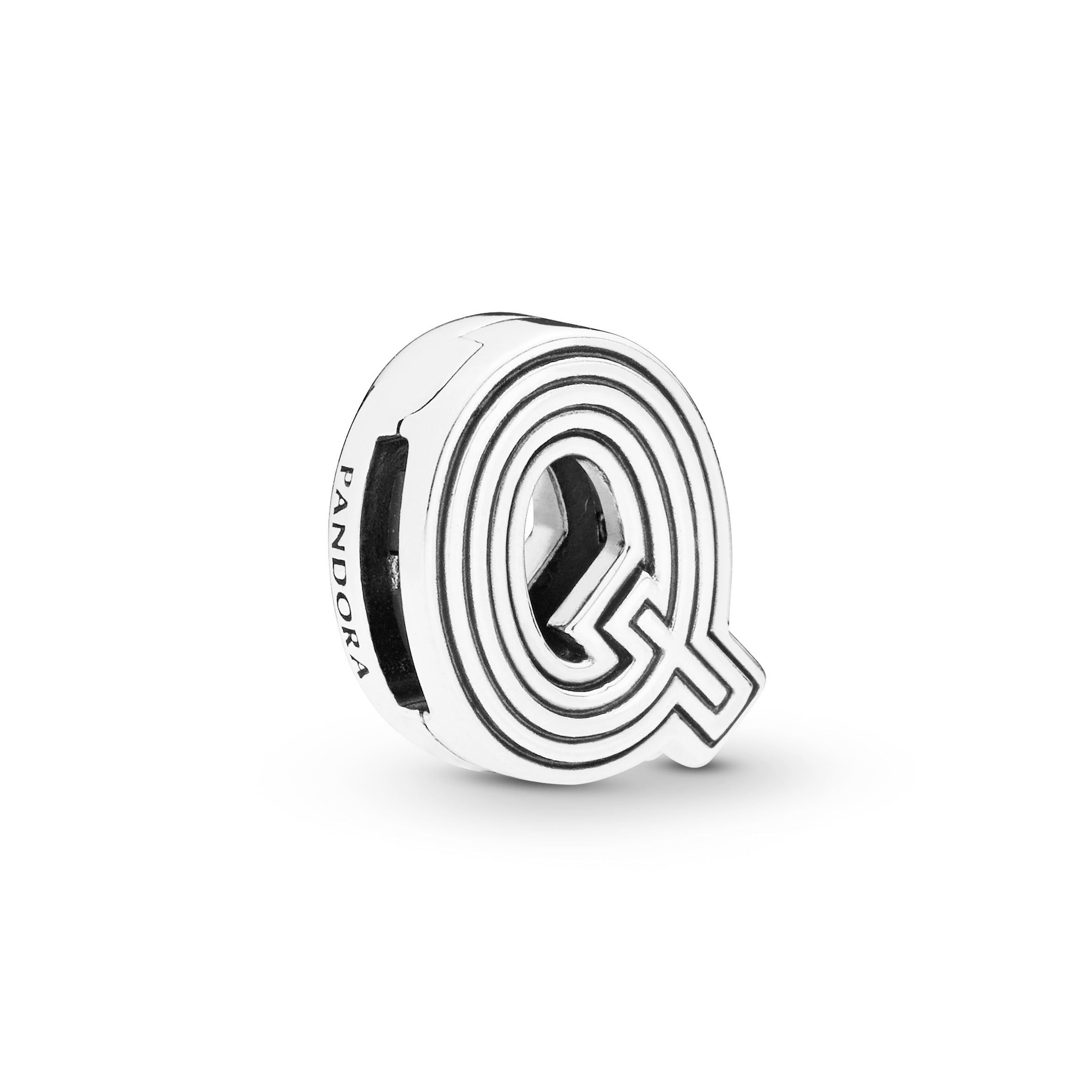 PANDORA Letter Q Clip Charm Sterling Silver Charms Bracelet Charm Jewelry Gift