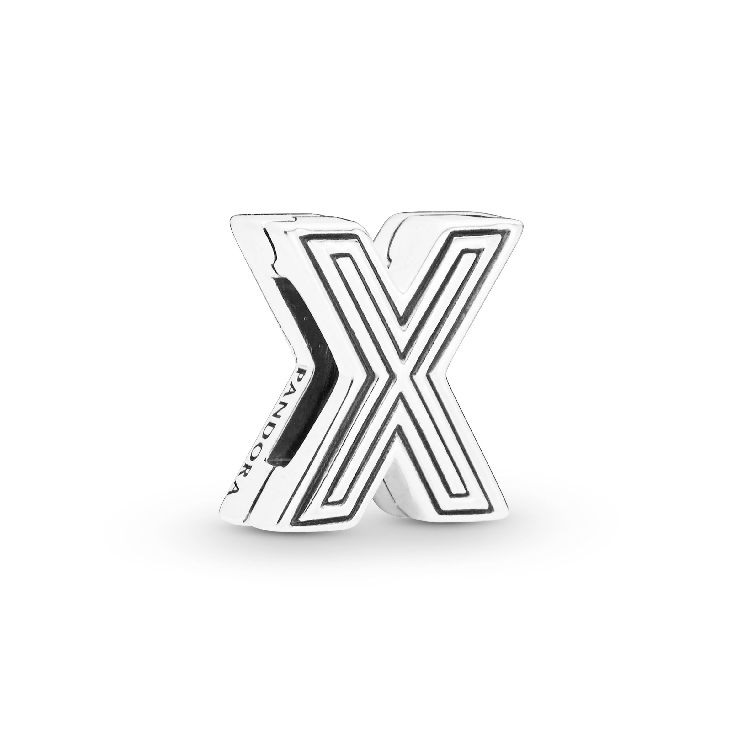 PANDORA Reflexions Letter X Clip Charm Sterling Silver Charms Bracelet Charm Jewelry Gift