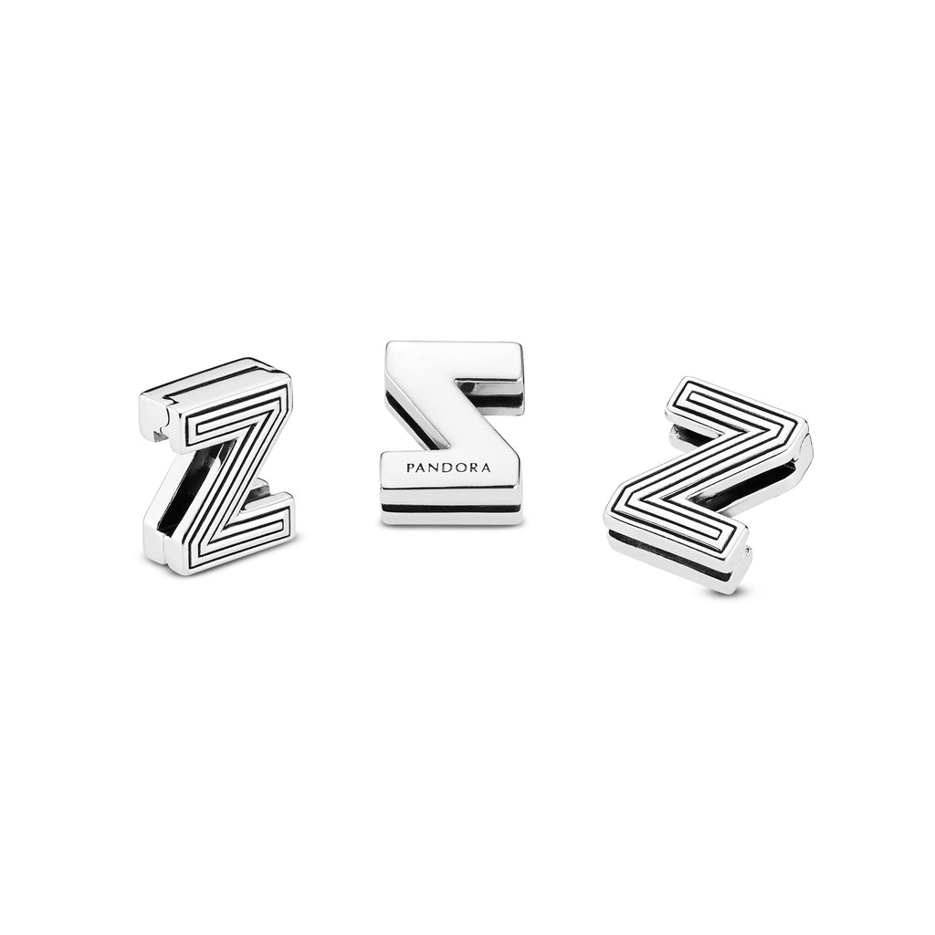 PANDORA Letter Z Clip Charm Sterling Silver Charms Bracelet Charm Jewelry Gift