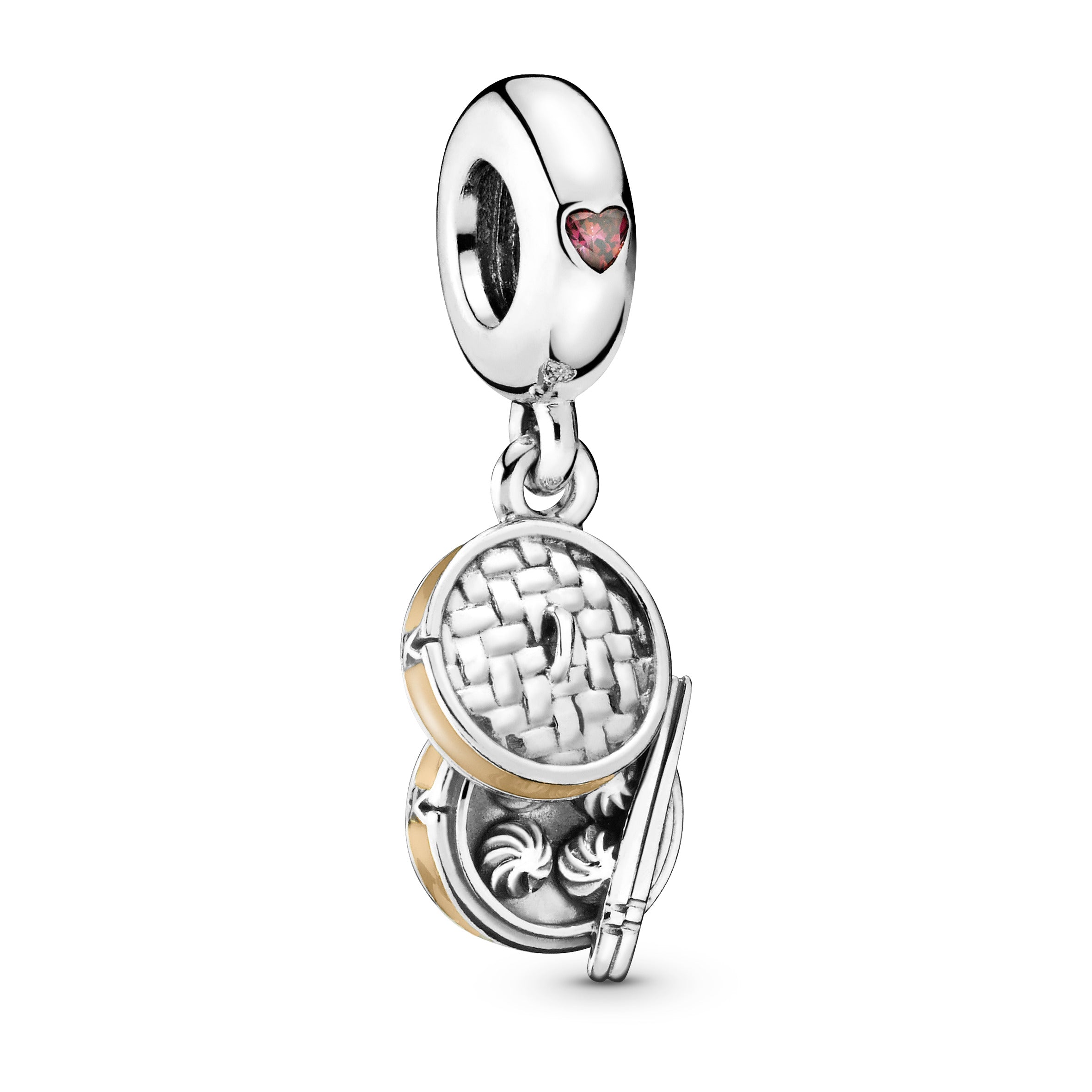 PANDORA Chinese Bao Dangle Charm Cubic Zirconia Silver Charms Bracelet Charm Jewelry Gift