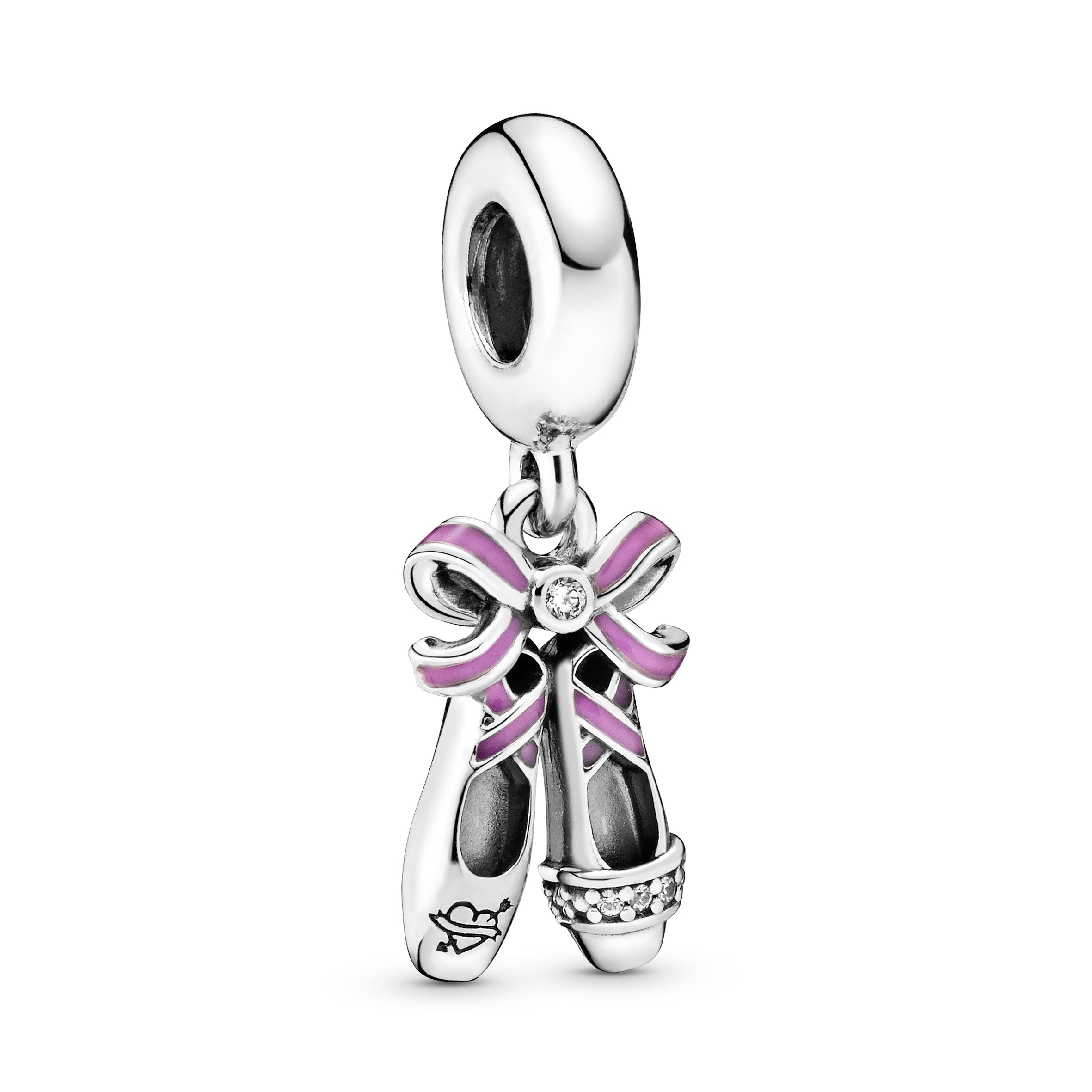 PANDORA Pink Ballerina Shoes Dangle Charm Enamel Charms Bracelet Charm Jewelry Gift