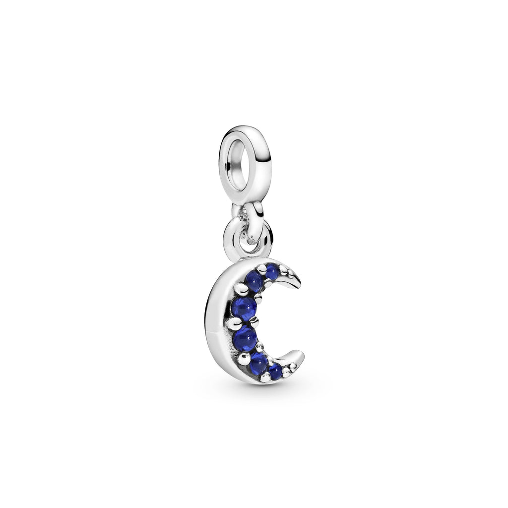 PANDORA My Moon Dangle Charm Man Made Crystal Charms Bracelet Charm Jewelry Gift