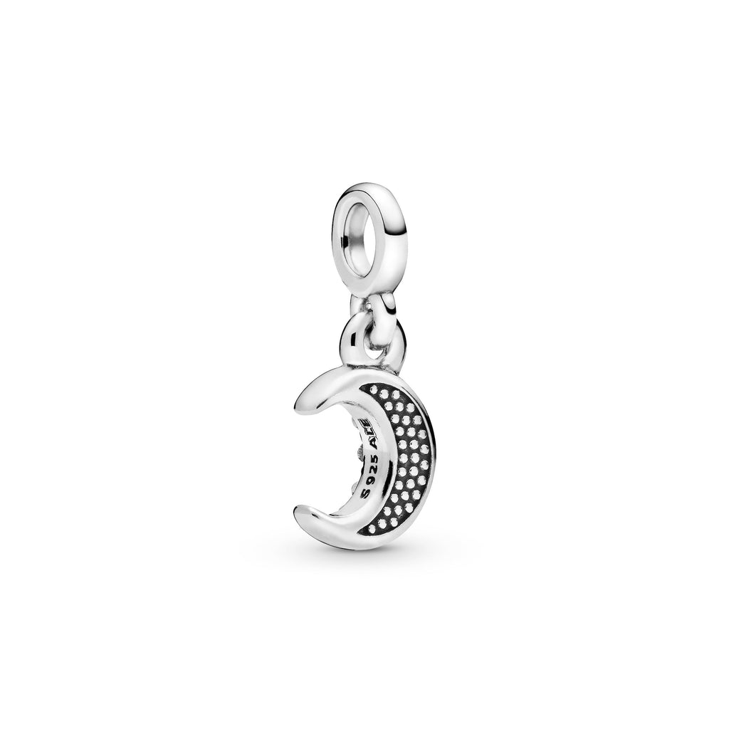 PANDORA My Moon Dangle Charm Man Made Crystal Charms Bracelet Charm Jewelry Gift
