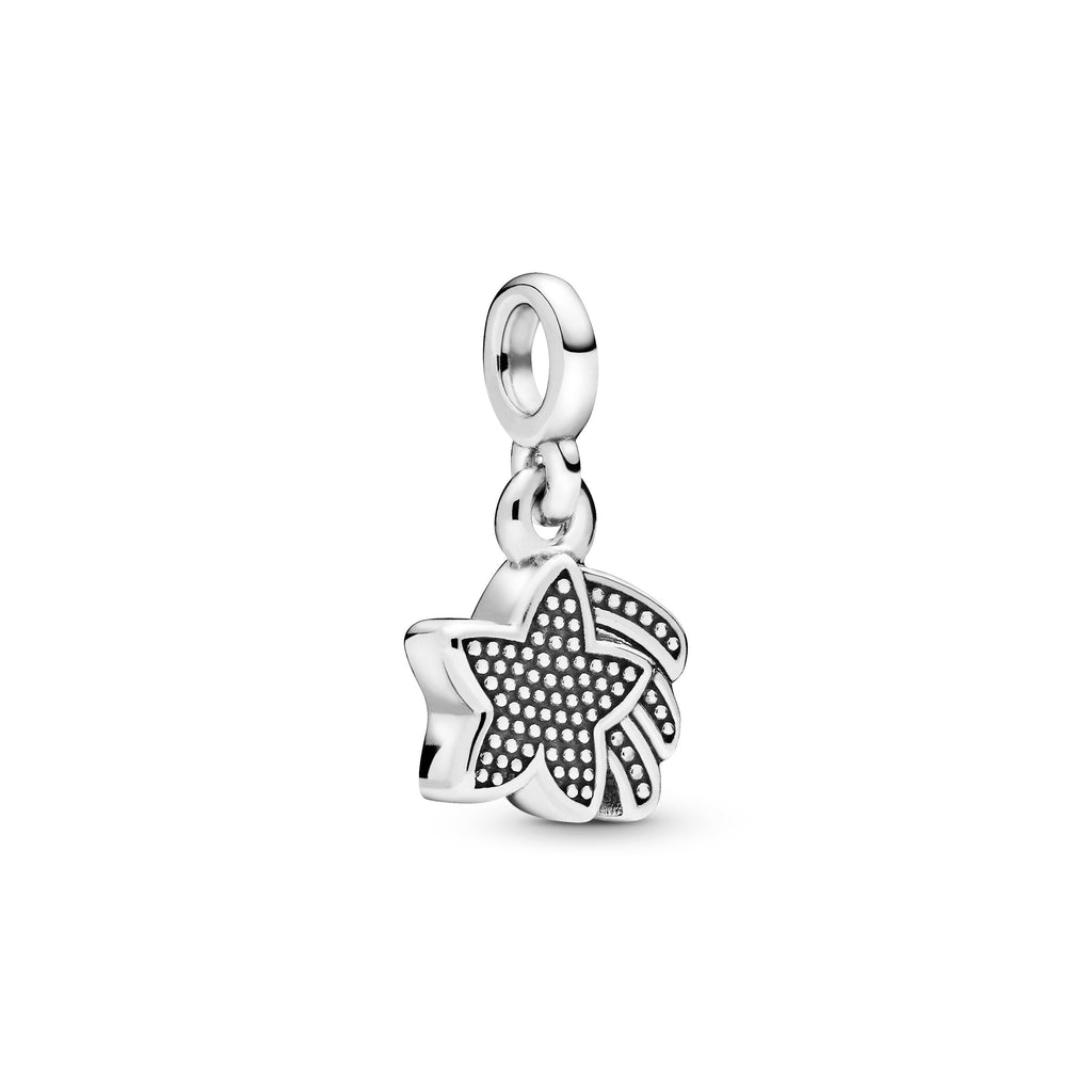 PANDORA My Shooting Star Dangle Charm Cubic Zirconia Silver Charms Bracelet Charm Jewelry Gift