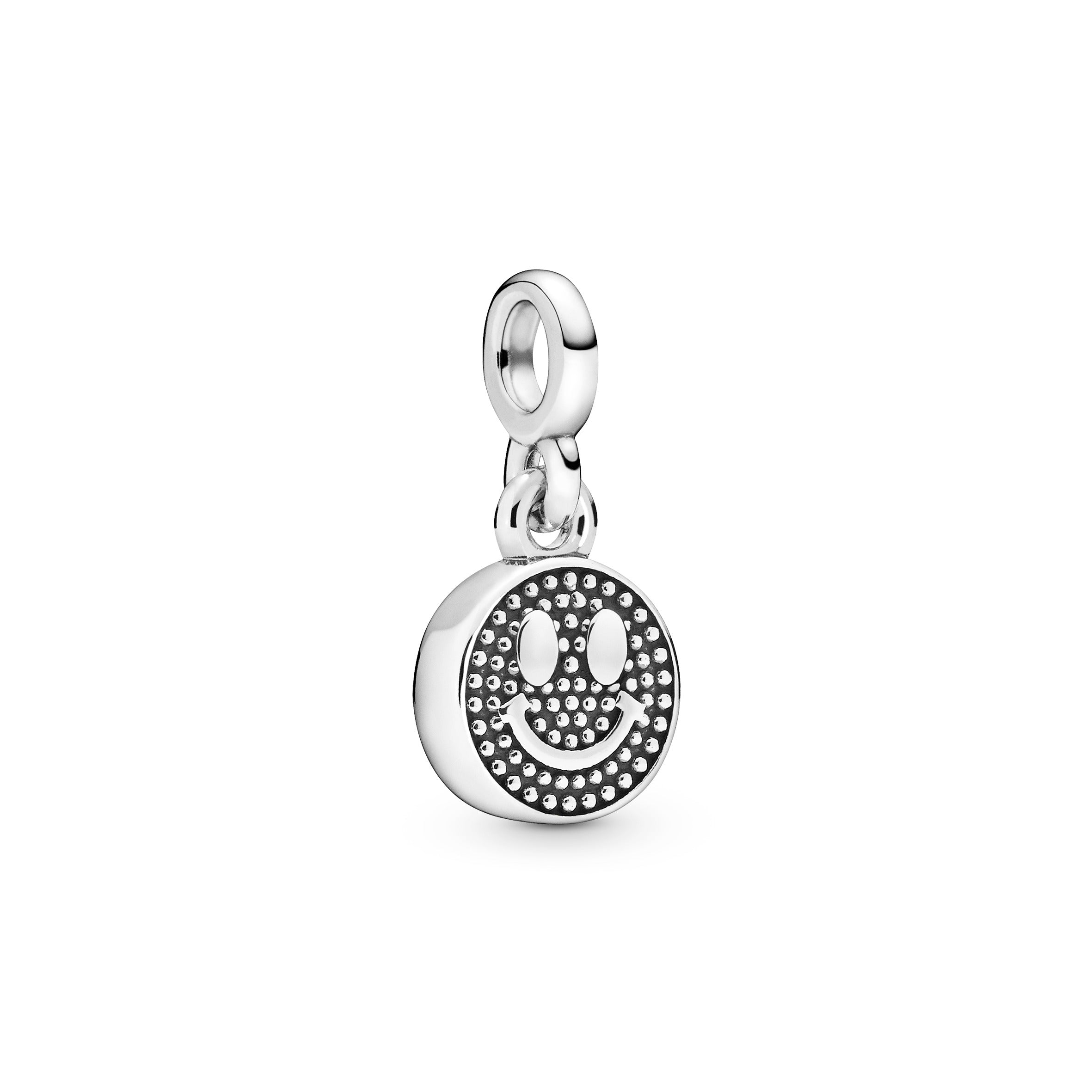 PANDORA My Smile Dangle Charm Cubic Zirconia Silver Charms Bracelet Charm Jewelry Gift