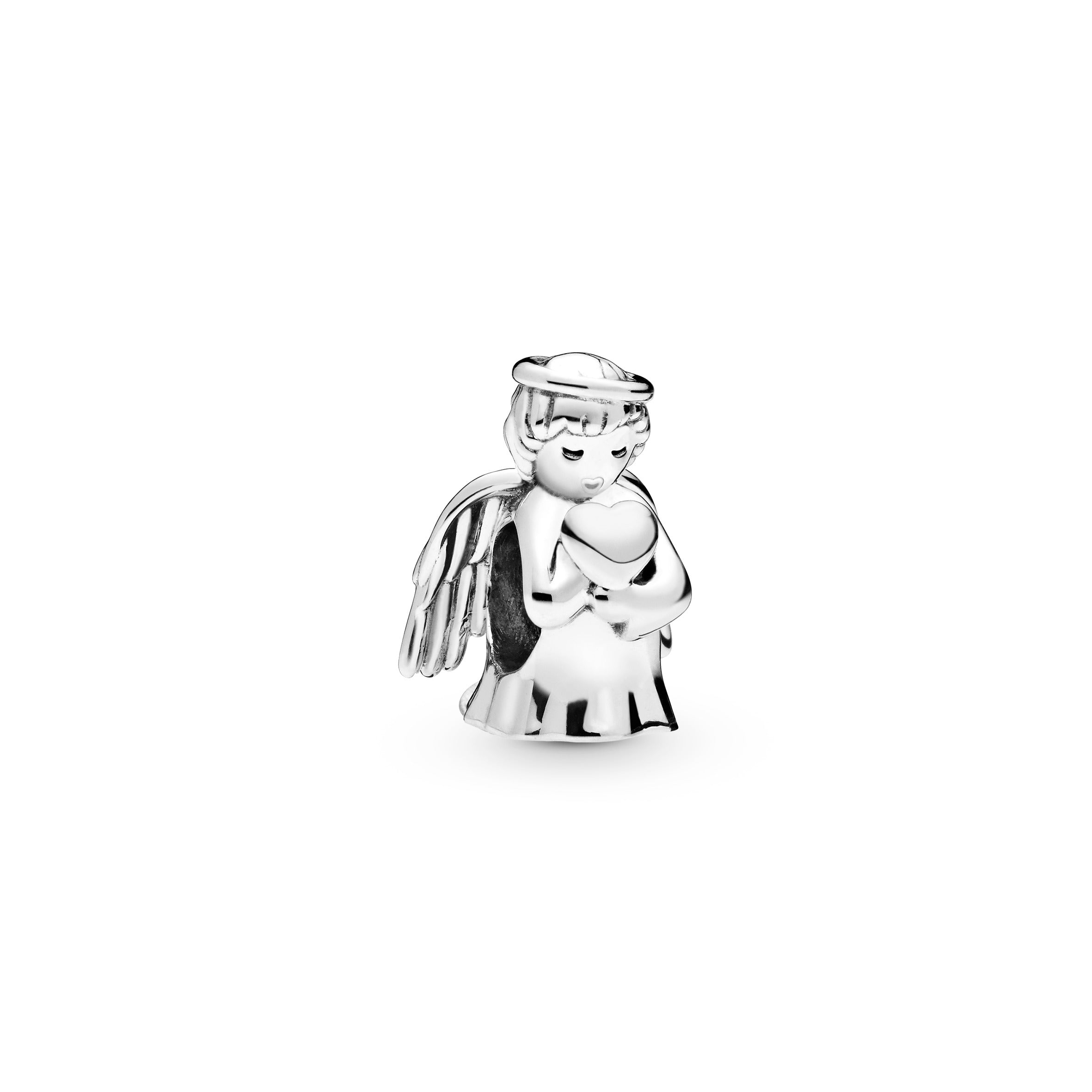 PANDORA Angel Of Love Charm Cubic Zirconia Silver Family And Friends Charms Bracelet Charm Jewelry Gift