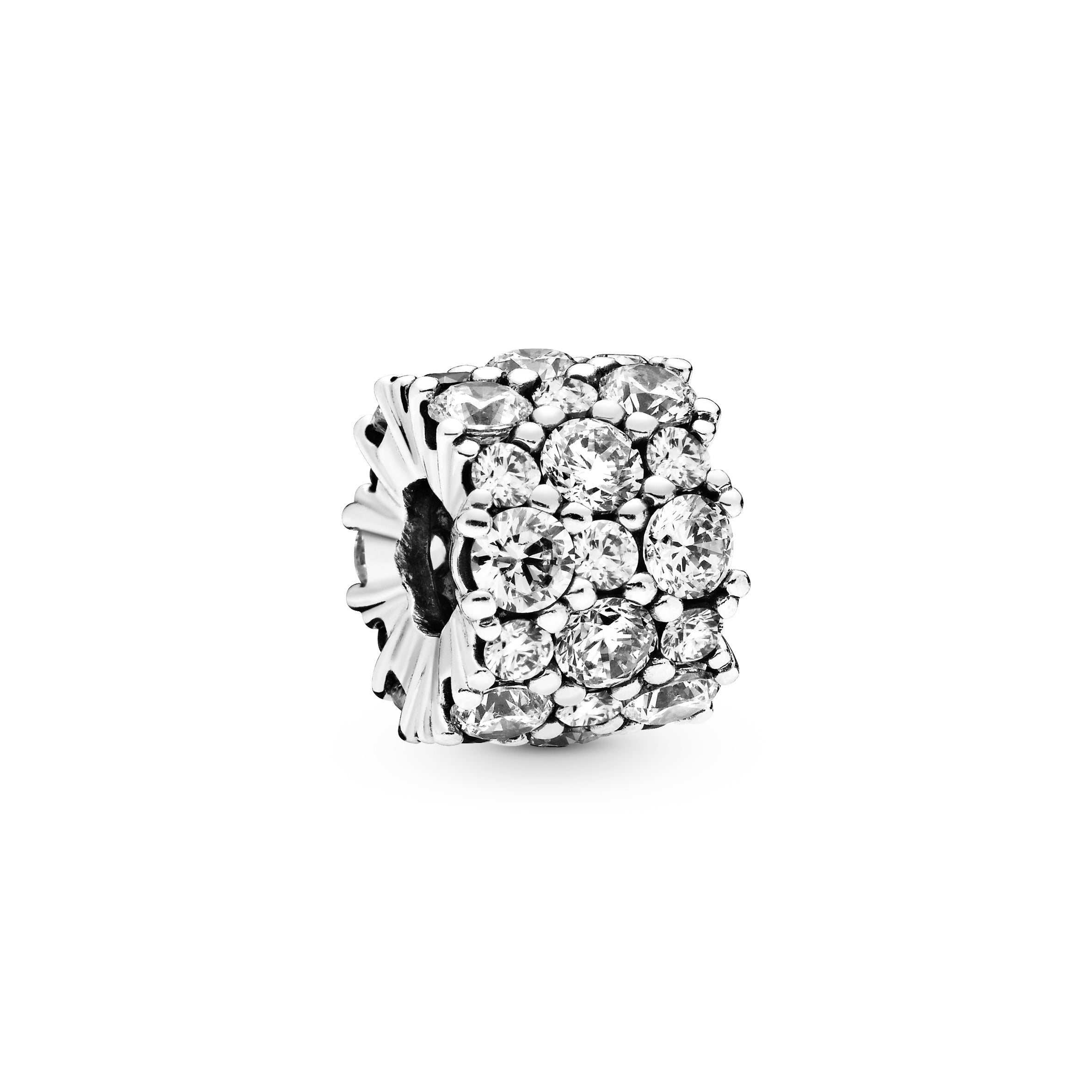 PANDORA Clear Sparkle Charm Cubic Zirconia Silver Weddings Charms Bracelet Charm Jewelry Gift
