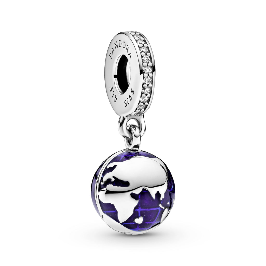 PANDORA Our Blue Planet Dangle Charm Enamel Charms Bracelet Charm Jewelry Gift