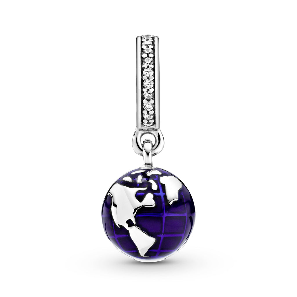 PANDORA Our Blue Planet Dangle Charm Enamel Charms Bracelet Charm Jewelry Gift