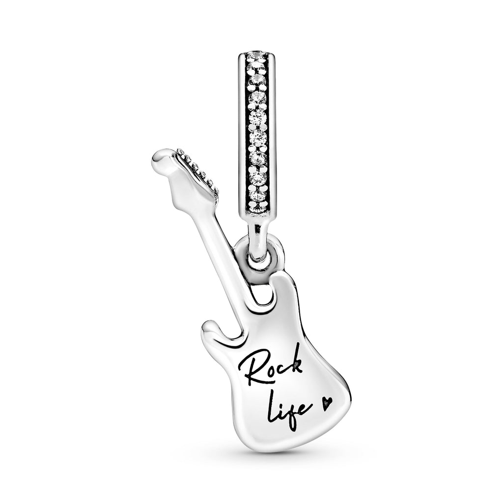 PANDORA Electric Guitar Dangle Charm Charms Bracelet Charm Jewelry Gift
