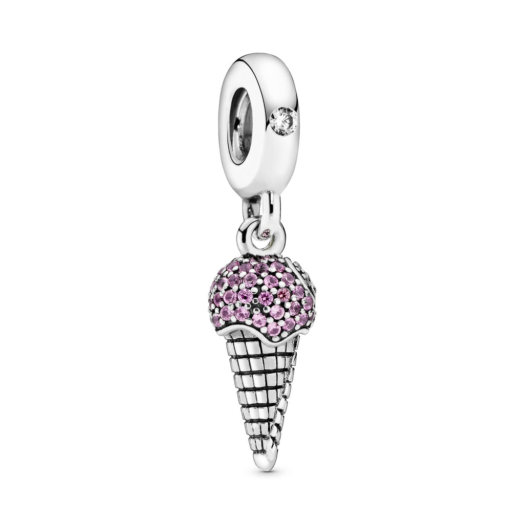 PANDORA Pavé Ice Cream Cone Dangle Charm Charms Bracelet Charm Jewelry Gift