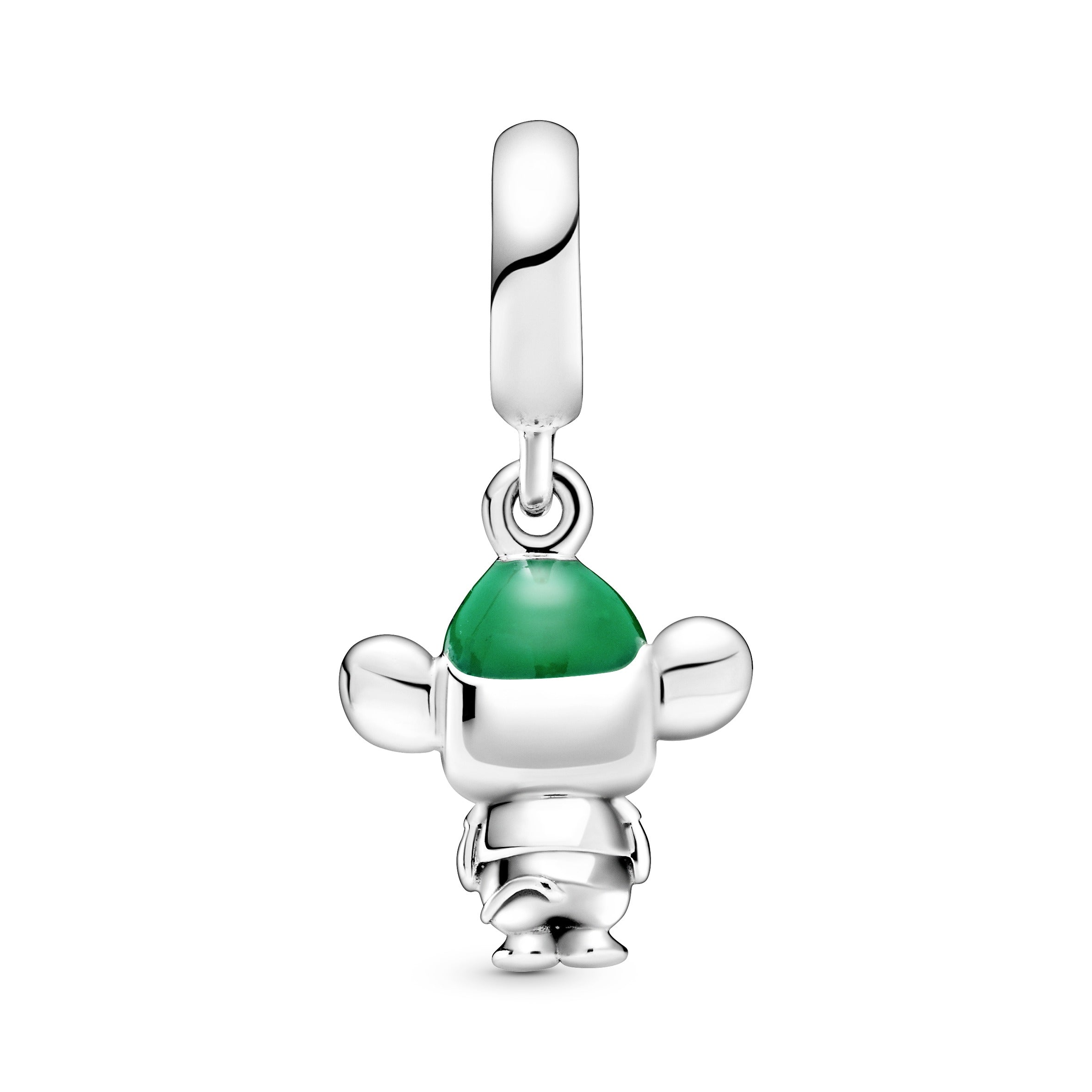 PANDORA Disney Cinderella Gus Mouse Dangle Charm Enamel Green Disney X PANDORA Charms Bracelet Charm Jewelry Gift