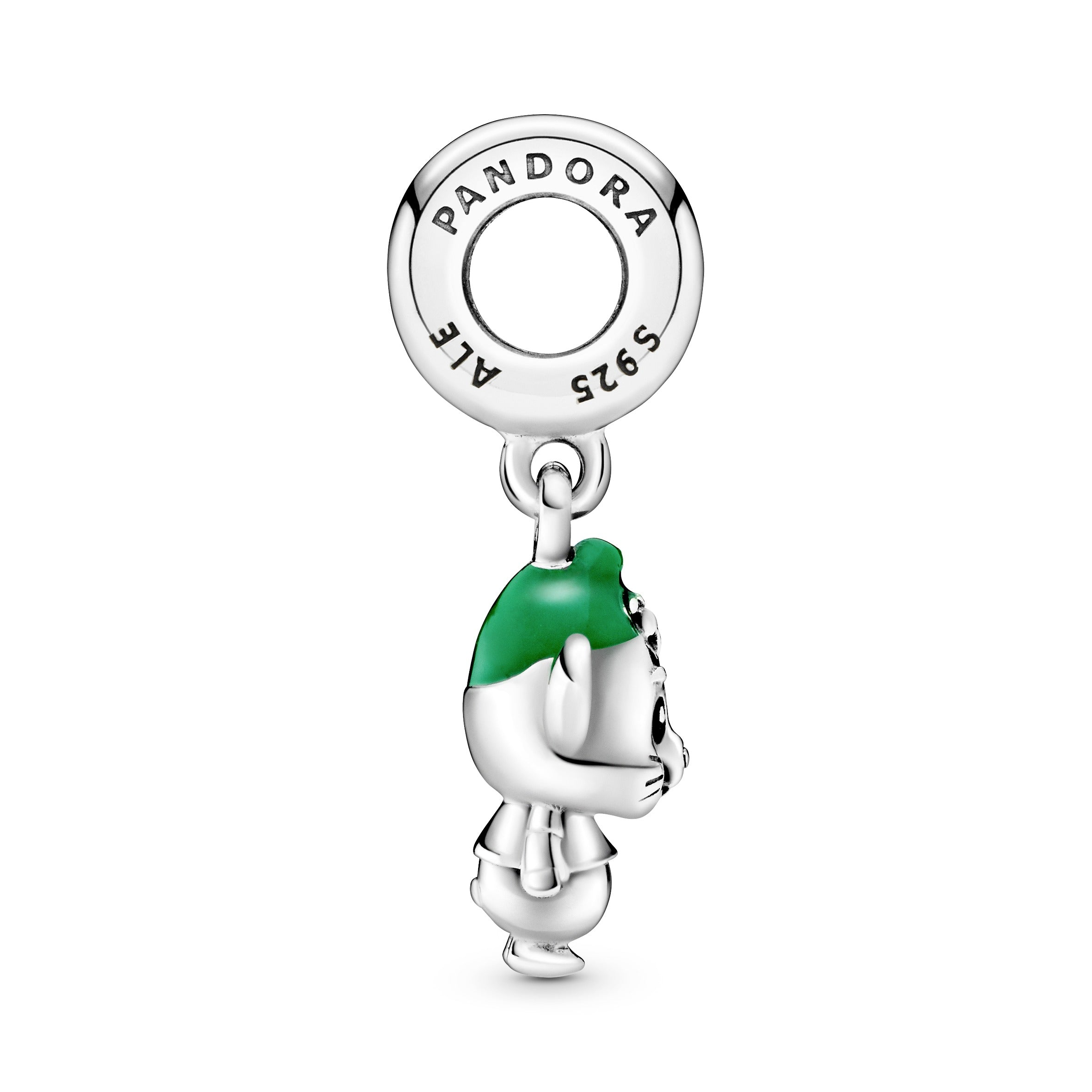 PANDORA Disney Cinderella Gus Mouse Dangle Charm Enamel Green Disney X PANDORA Charms Bracelet Charm Jewelry Gift