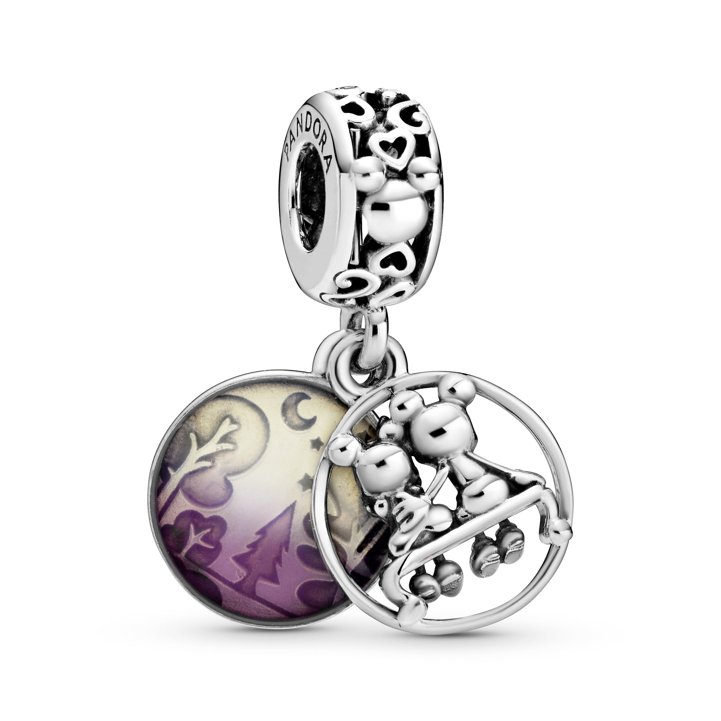 PANDORA Disney Mickey Mouse And Minnie Mouse Happily Ever After Dangle Charm Enamel Charms Bracelet Charm Jewelry Gift