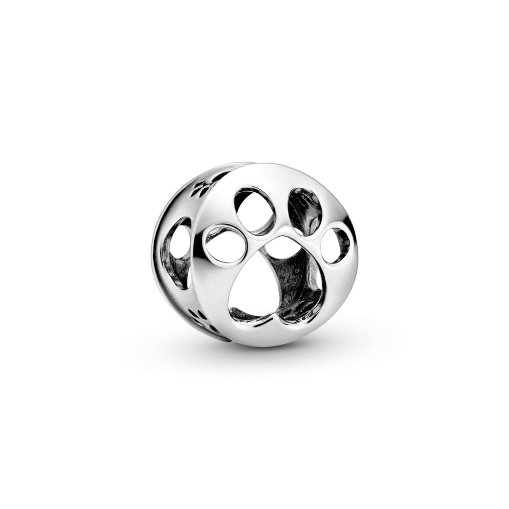 PANDORA Openwork Paw Print Charm Charms Bracelet Charm Jewelry Gift