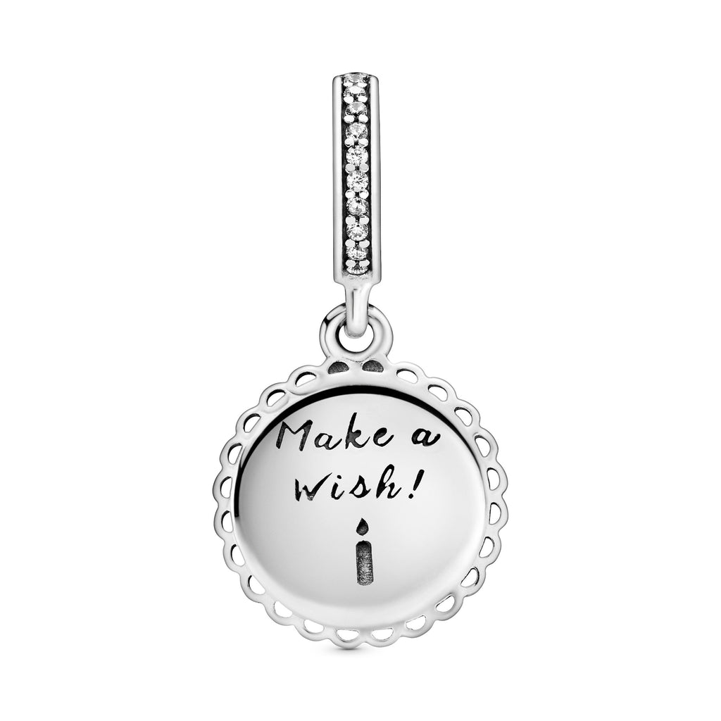 PANDORA Pink Birthday Cake Dangle Charm Cubic Zirconia Birthdays Charms Bracelet Charm Jewelry Gift