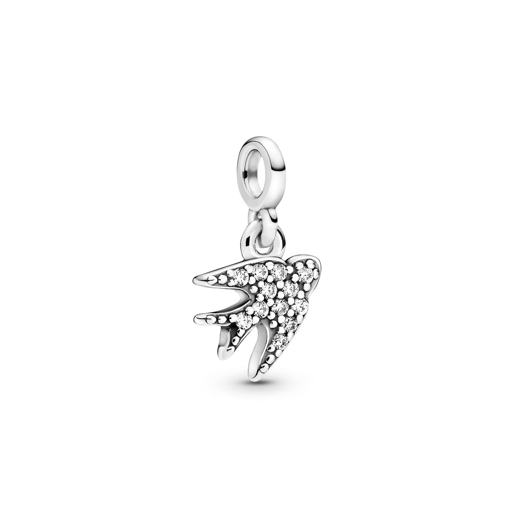 PANDORA My Swallow Dangle Charm Cubic Zirconia Charms Bracelet Charm Jewelry Gift