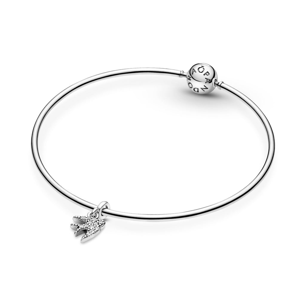 PANDORA My Swallow Dangle Charm Cubic Zirconia Charms Bracelet Charm Jewelry Gift